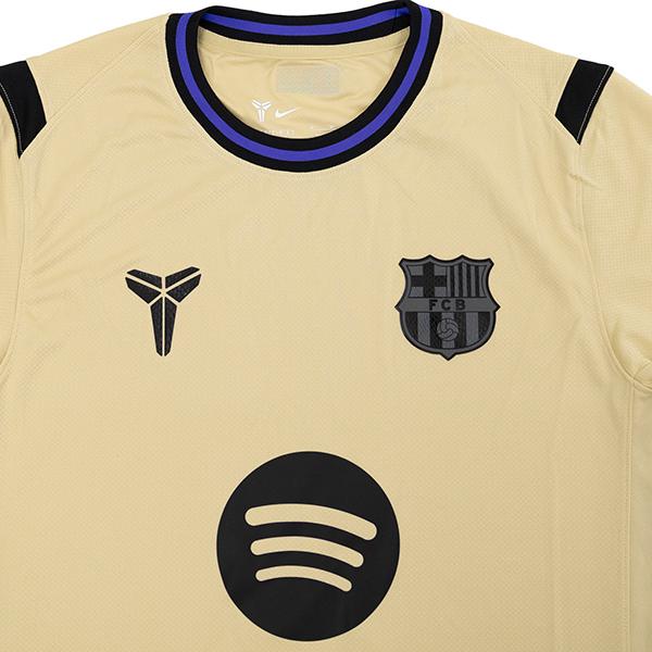 Nike Men's FC Barcelona Away Jersey 25/26 w/ Champions League Patches (Team Gold/Persion Violet/Black) - Image 3