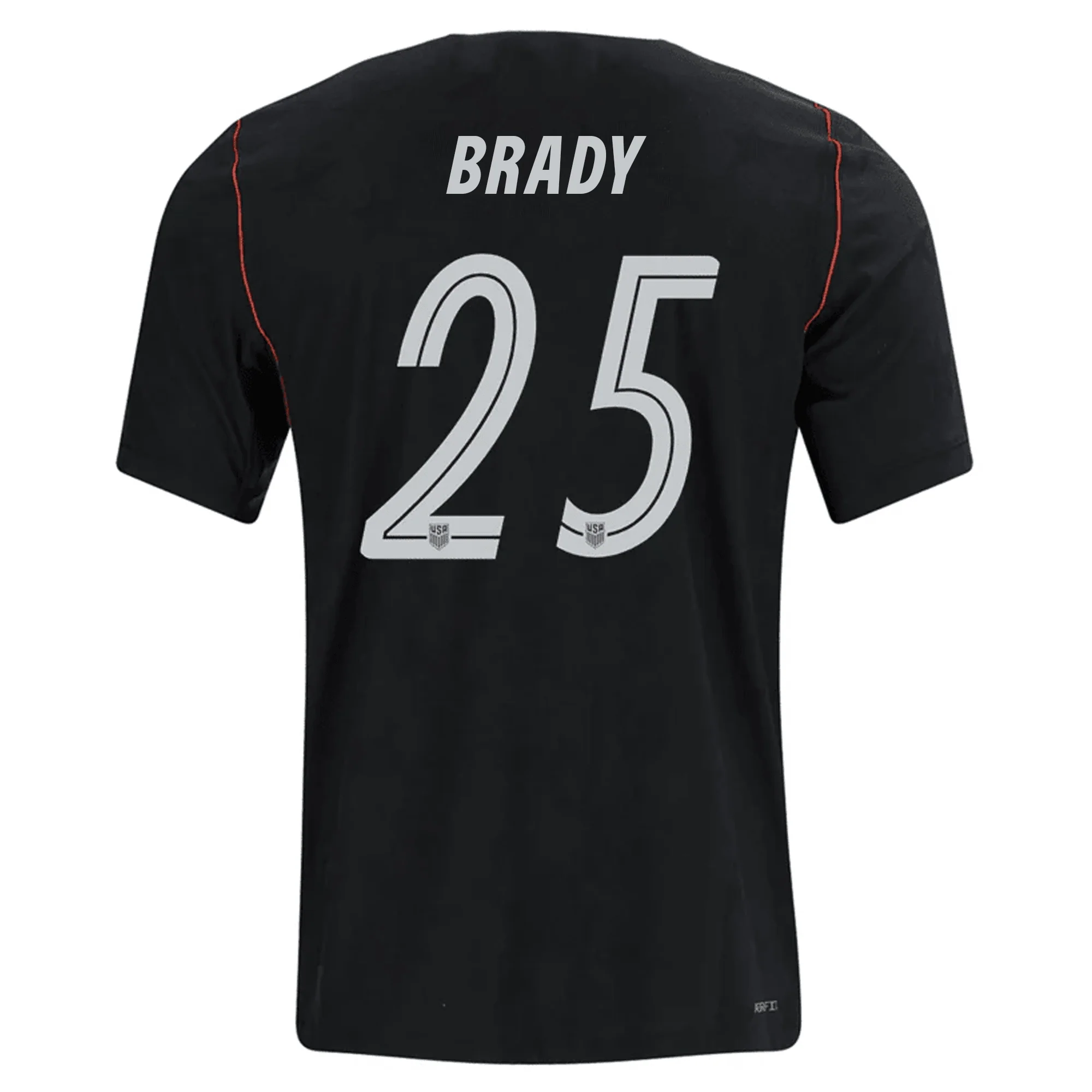 Nike Mens United States Brady Away Stadium Jersey 2026 (Dark Obsidian/Pure Platinum)