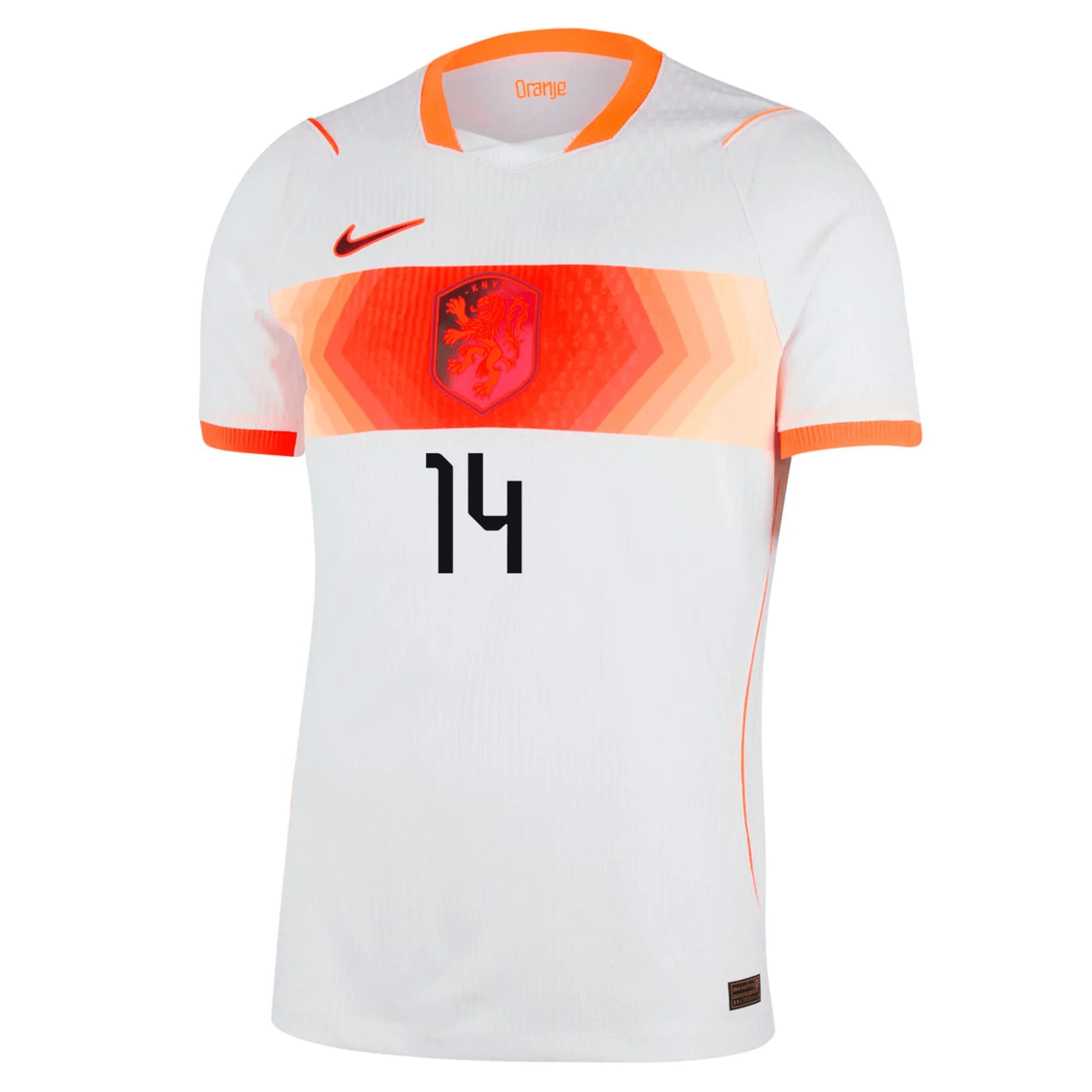 Nike Mens Netherlands Tijjani Reijnders Match Authentic Away Jersey 2026 (White/Hyper Crimson) - Image 2