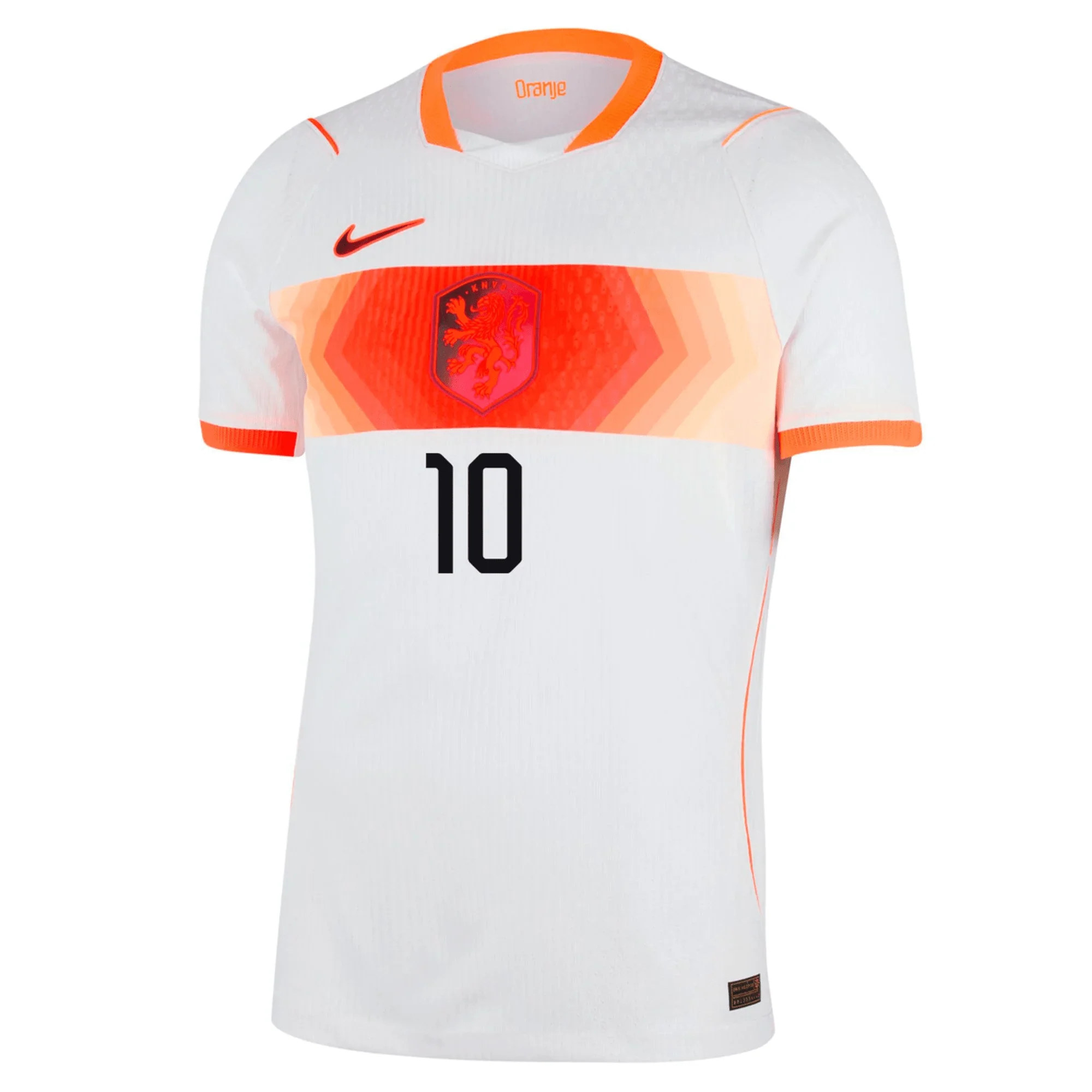 Nike Mens Netherlands Memphis Depay Match Authentic Away Jersey 2026 (White/Hyper Crimson) - Image 2