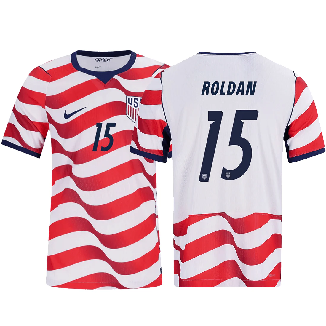 Nike Mens Cristian Roldan United States Match Authentic Home Jersey 2026 (Sail/Midnight Navy)