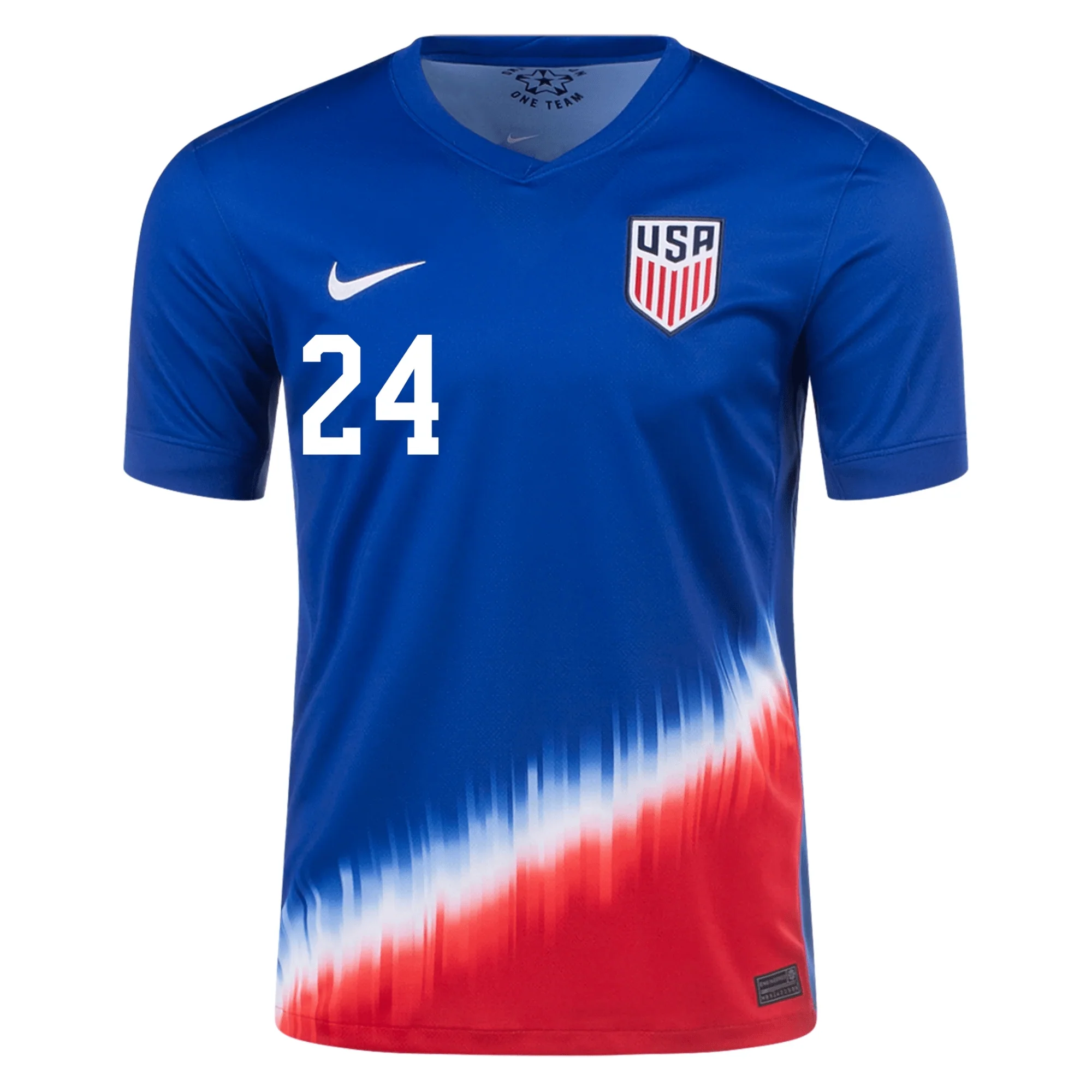 Nike Mens United States Josh Sargent Away Jersey 24/25 (Old Royal/Sport Red) - Image 2
