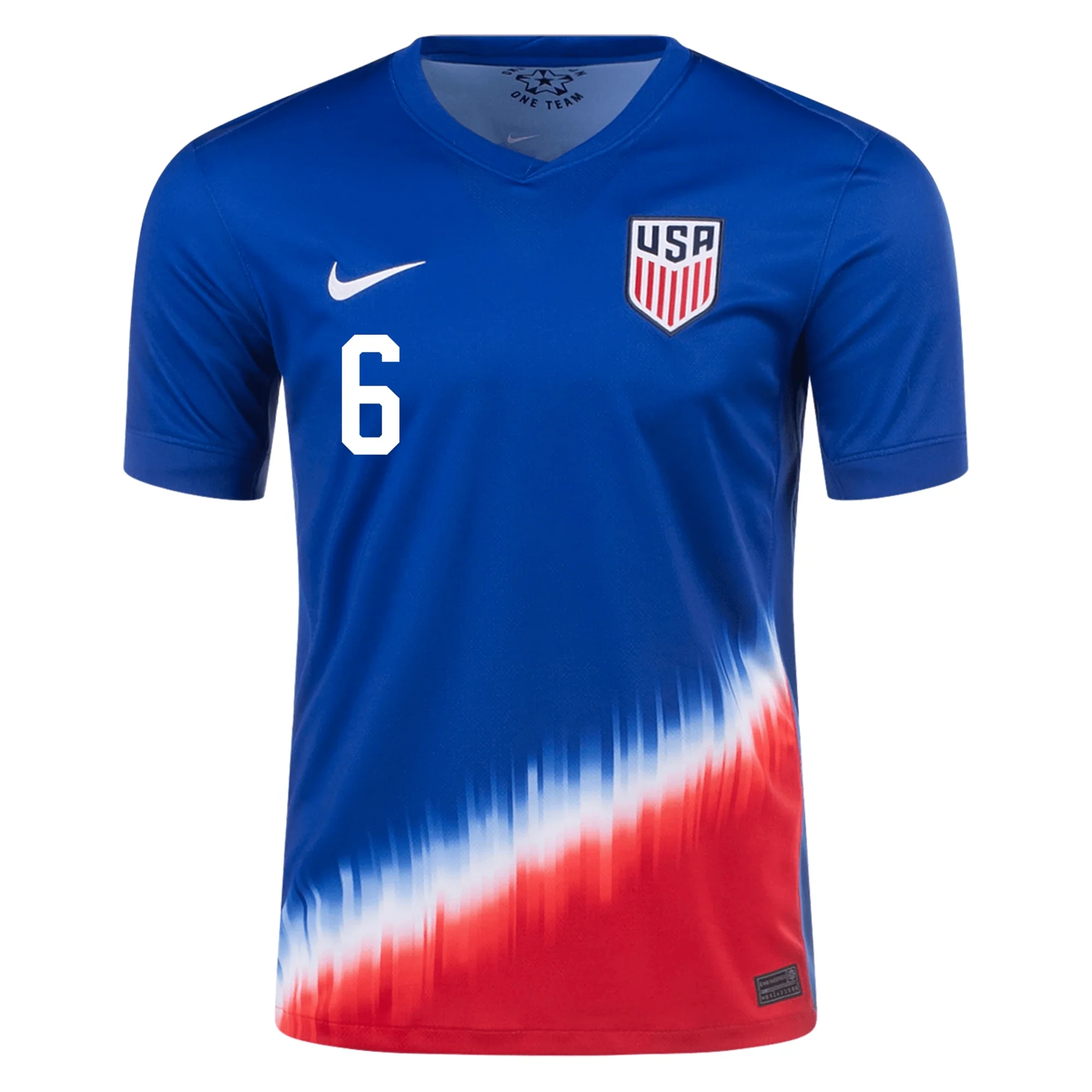 Nike Mens United States Yunus Musah Away Jersey 24/25 (Old Royal/Sport Red) - Image 2