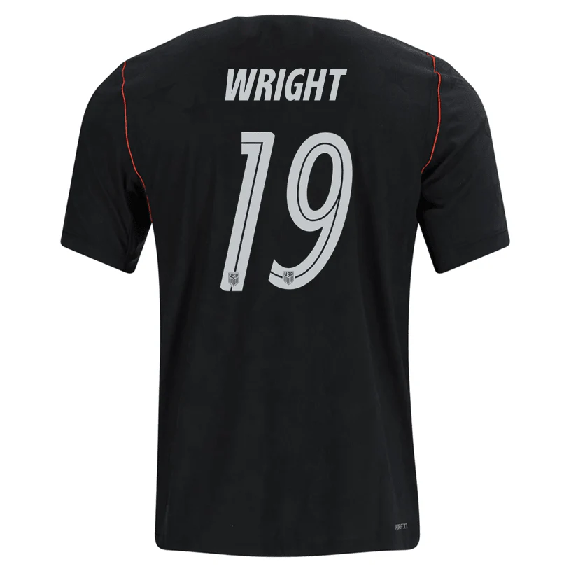 Nike Mens Wright United States Away Stadium Jersey 2026 (Dark Obsidian/Pure Platinum)