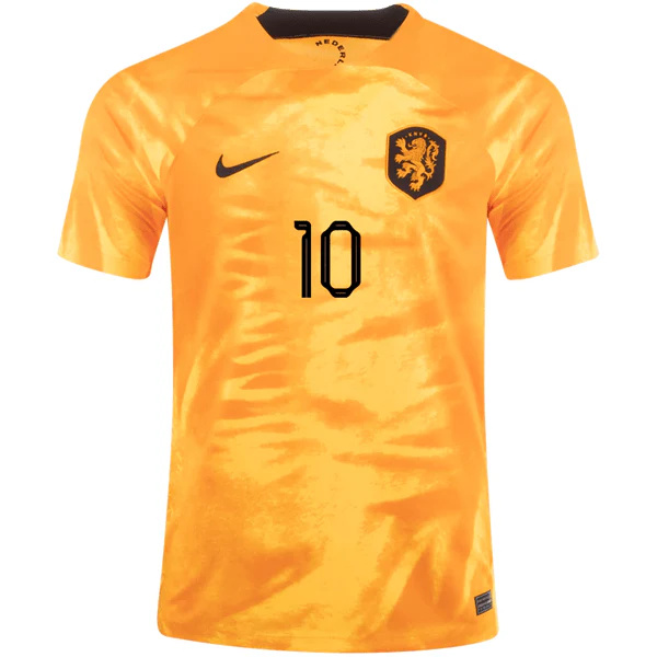 Nike Netherlands Memphis Depay Home Jersey 22/23 (Laser Orange/Black) - Image 2