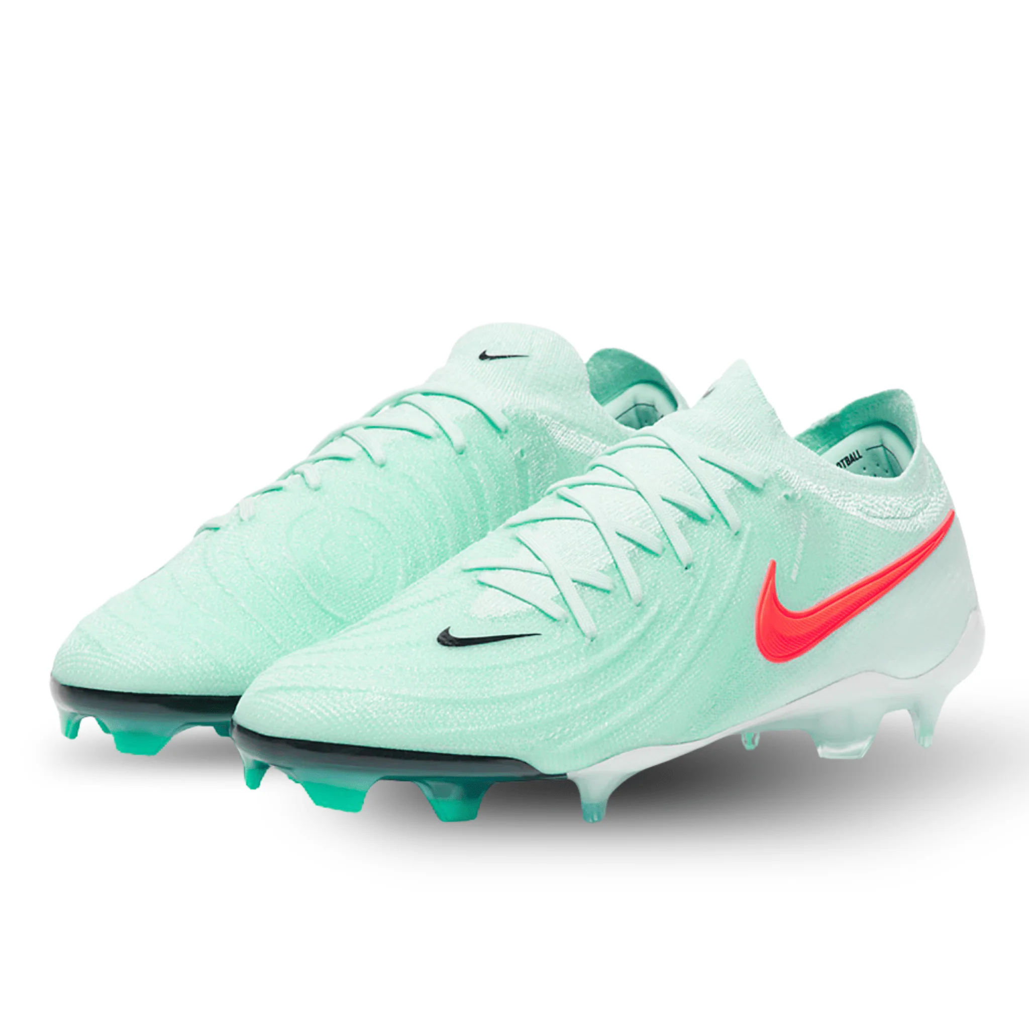 Nike Phantom GX II Elite FG Soccer Cleats (Mint/Atomic Red-Off Noir) - Image 3