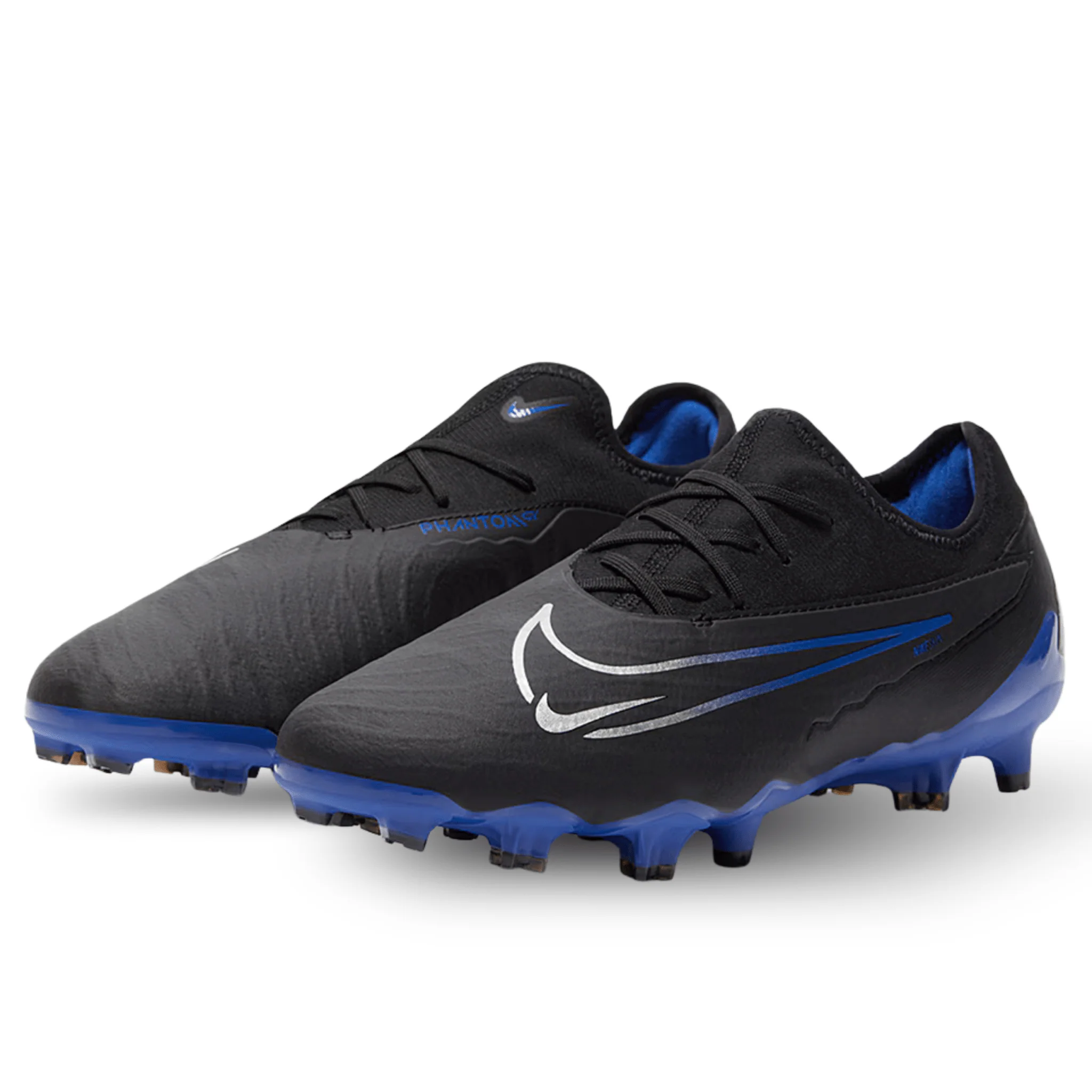 Nike Phantom GX Pro Firm Ground Soccer Cleats (Black/Chrome-Hyper Royal) - Image 3