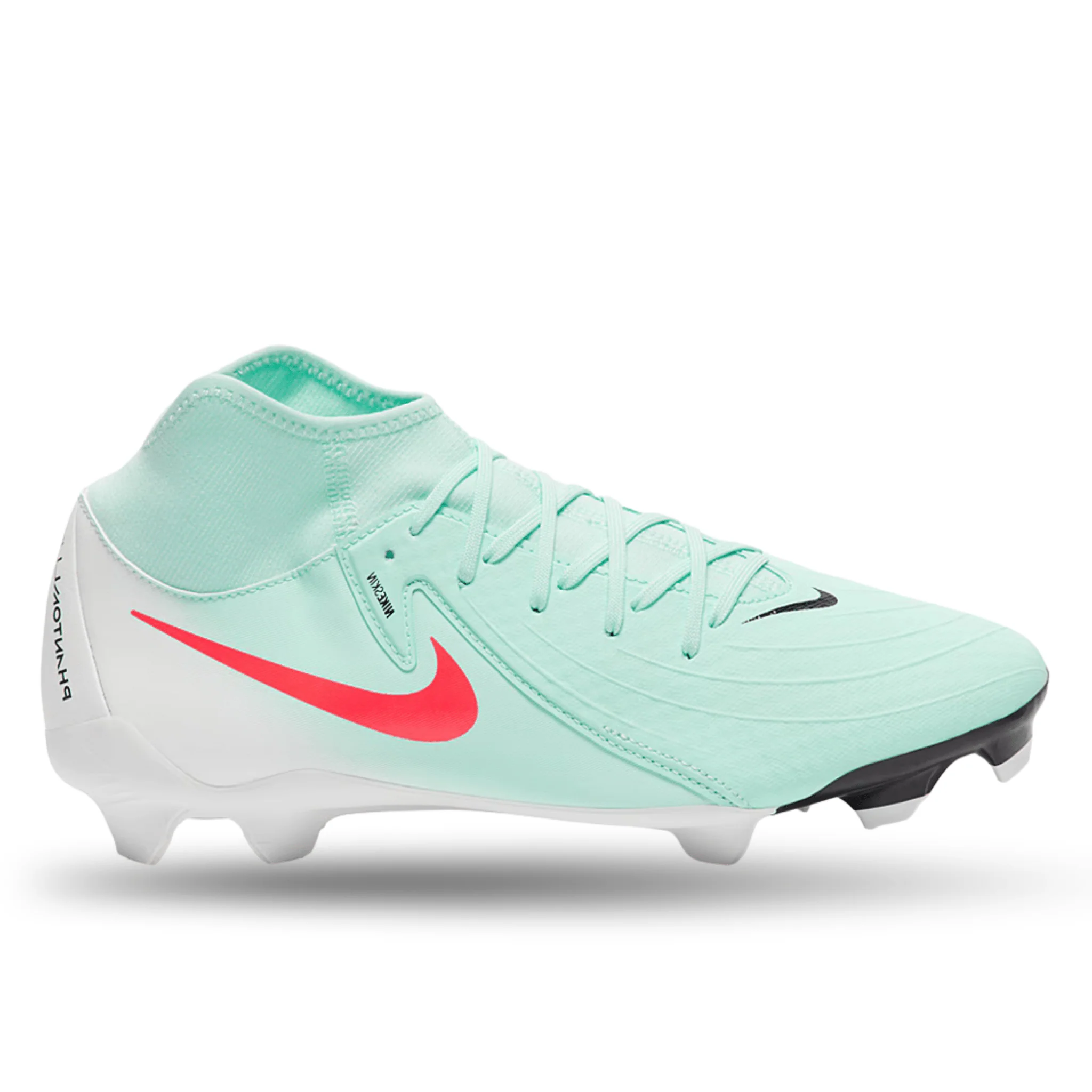 Nike Phantom Luna II Academy FG/MG Soccer Cleats (Mint/Atomic Red) - Image 2