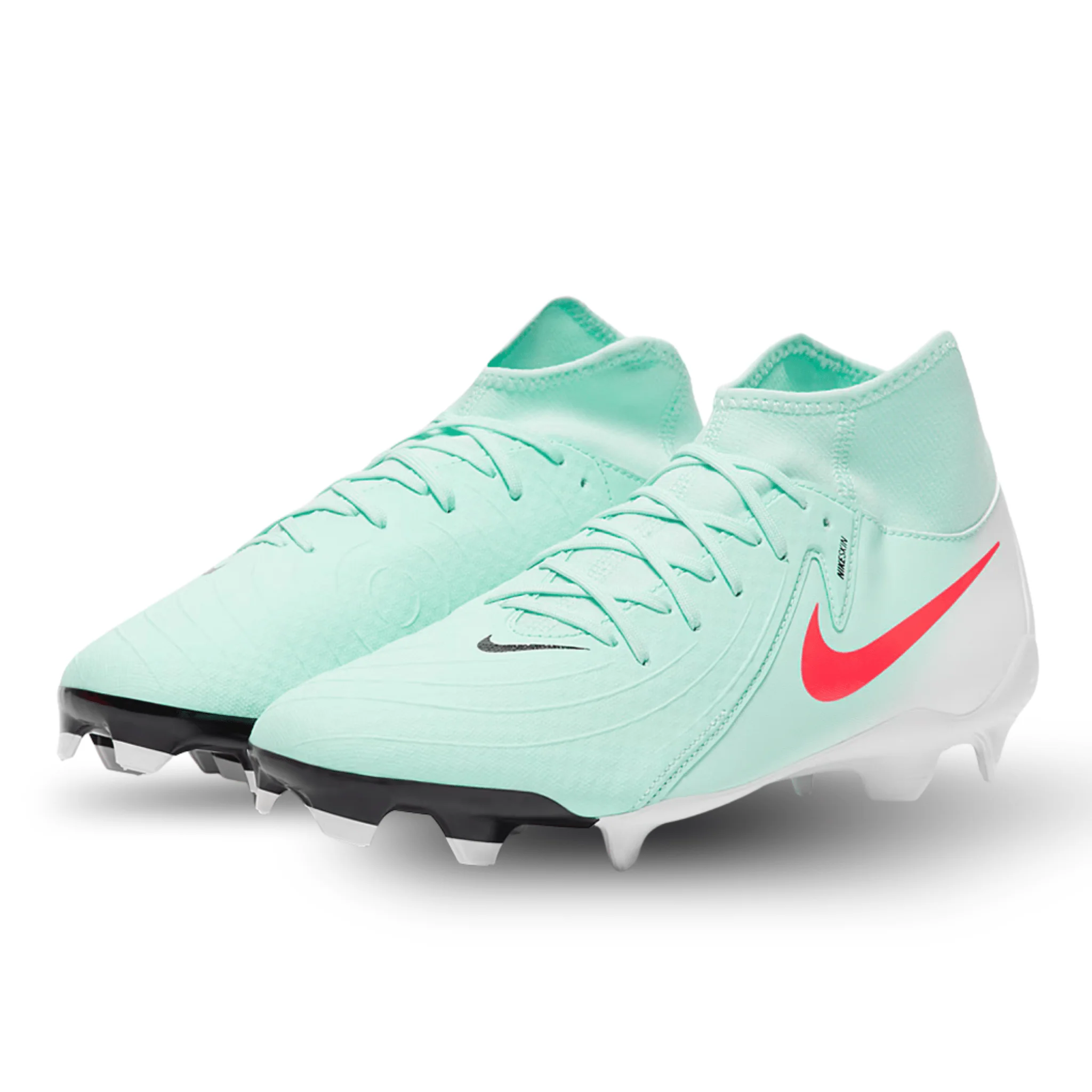 Nike Phantom Luna II Academy FG/MG Soccer Cleats (Mint/Atomic Red) - Image 3
