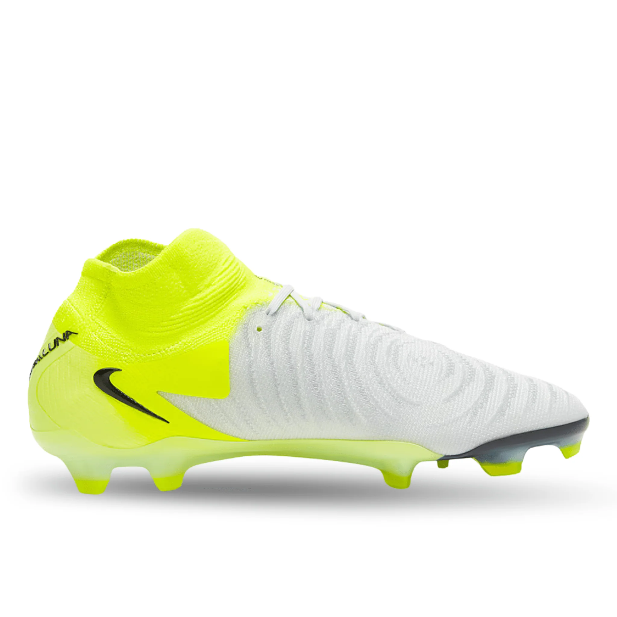 Nike Phantom Luna II Elite FG Soccer Cleats (Metallic Slver/Black-Volt) - Image 2