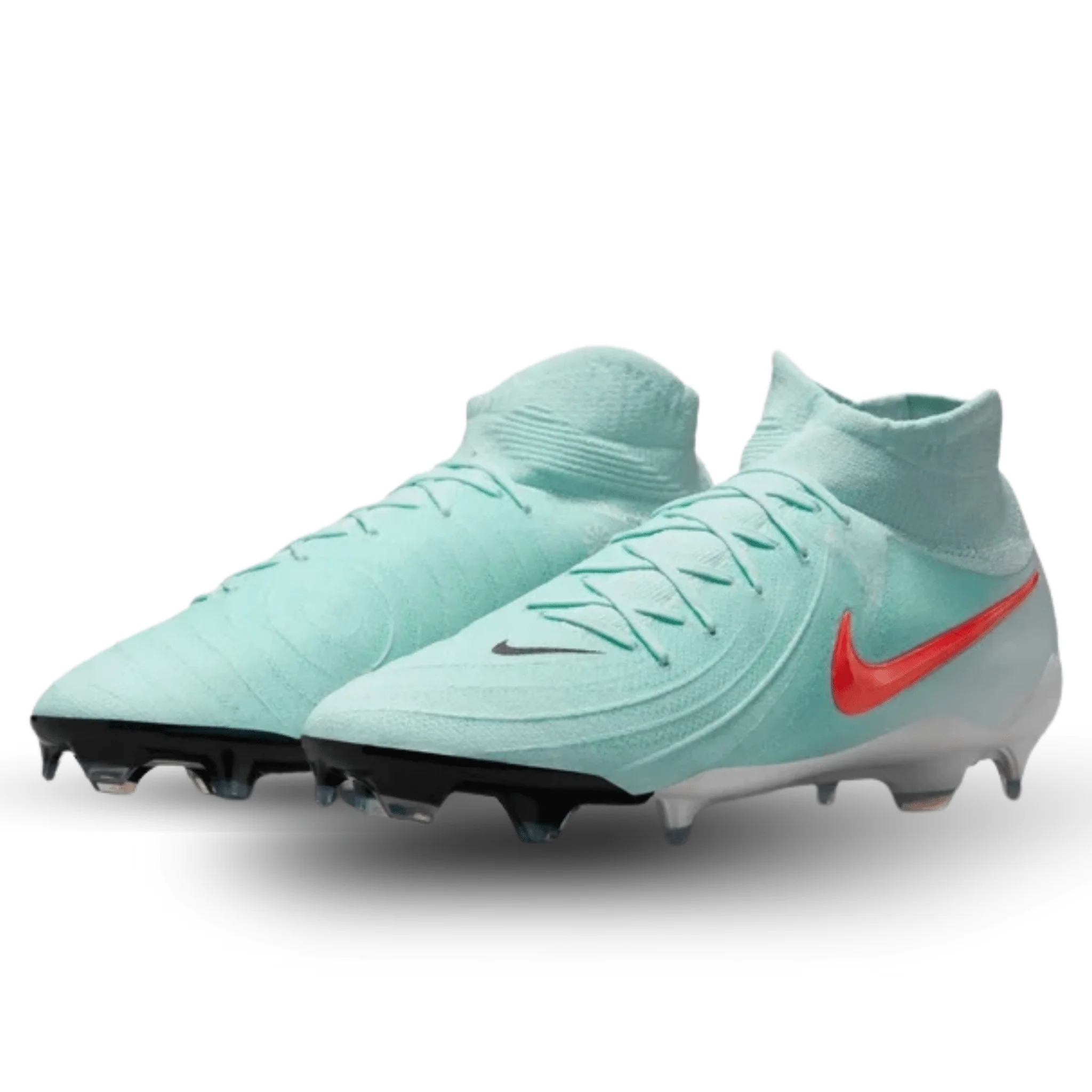Nike Phantom Luna II Pro FG Soccer Cleats (Mint/Atomic Red) - Image 3