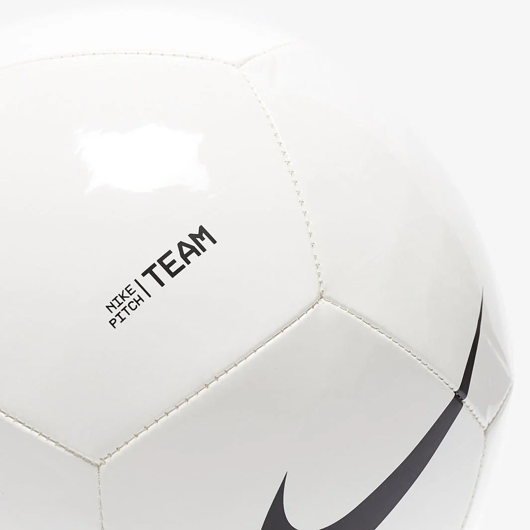 Nike Pitch Team Soccer Ball (White/Black) - Image 4