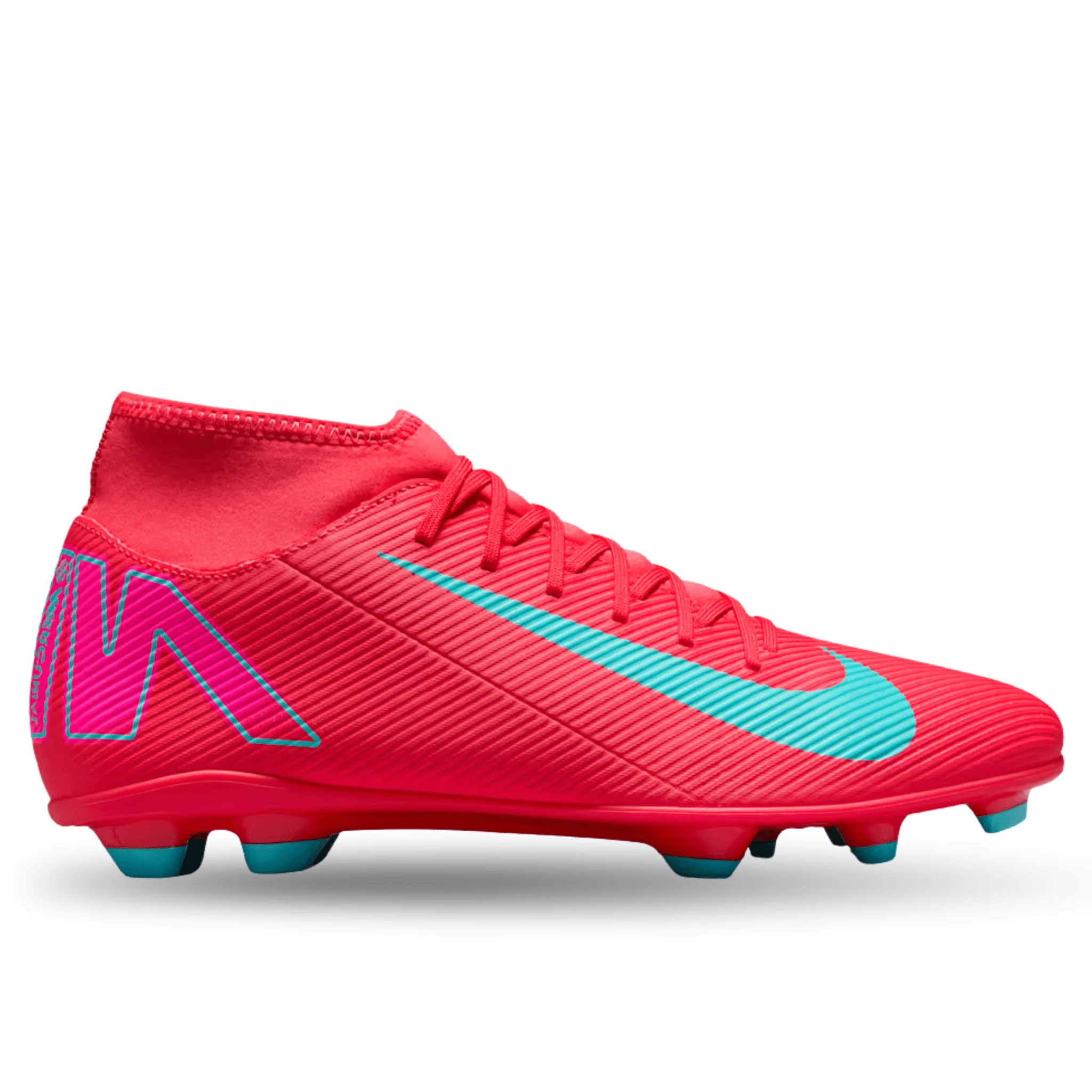 Nike Superfly 10 Club FG/MG Soccer Cleats (Ember Glow/Aurora Green)