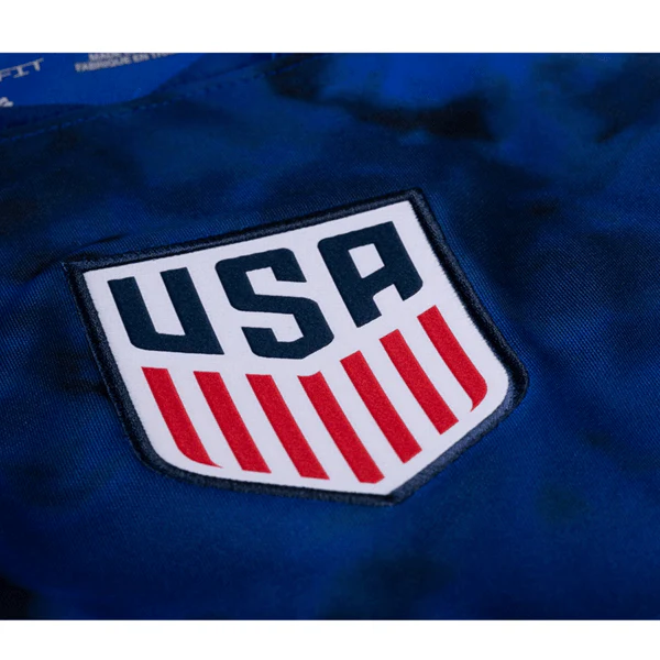 Nike United States Deandre Yedlin Away Jersey 22/23 (Bright Blue/White) - Image 3