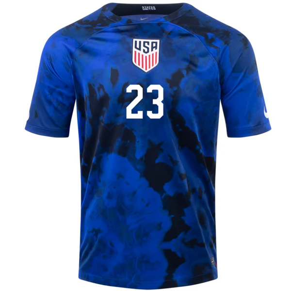 Nike United States Kellyn Acosta Away Jersey 22/23 (Bright Blue/White) - Image 2