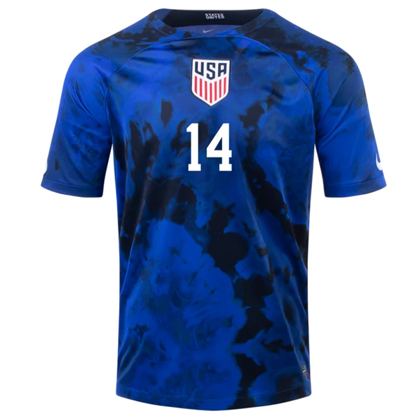 Nike United States Luca De La Torre Away Jersey 22/23 (Bright Blue/White) - Image 2