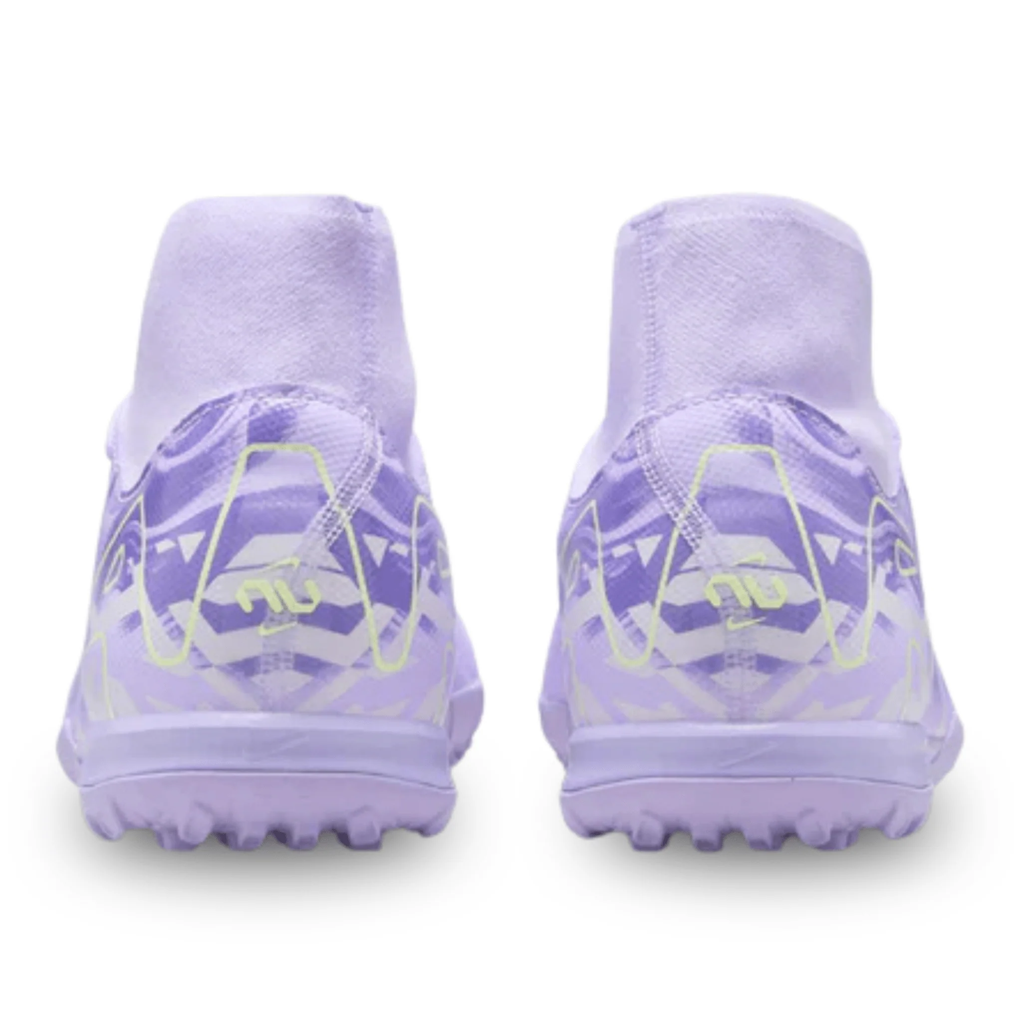 Nike United Zoom Superfly 10 Academy Turf Soccer Shoes (Purple Agate/Barely Volt) - Image 4