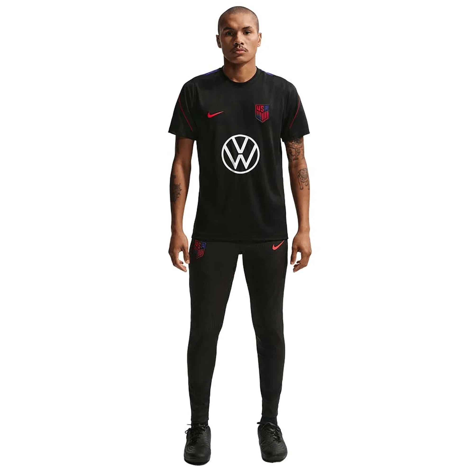 Nike Mens United States Strike Jersey 2026 (Black/Red) - Image 3