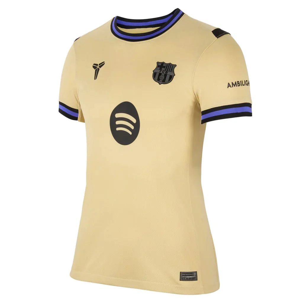 Nike Women’s Barcelona 25/26 Soccer Away Jersey (Team Gold/Persian Violet/Black)