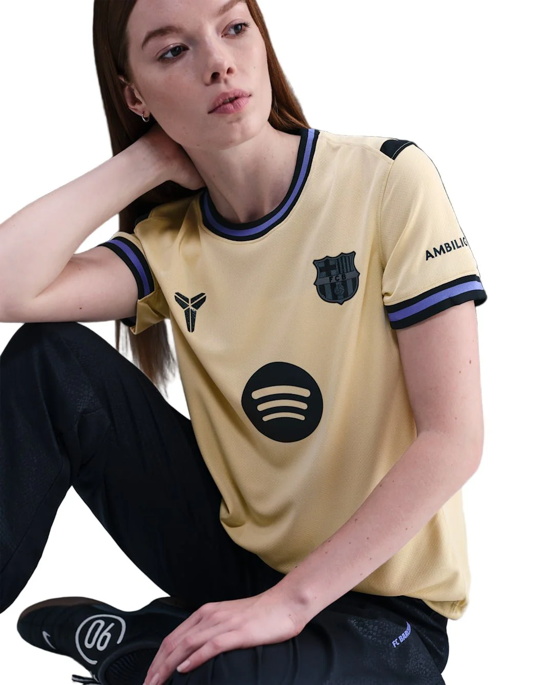 Nike Women’s Barcelona 25/26 Soccer Away Jersey (Team Gold/Persian Violet/Black) - Image 4