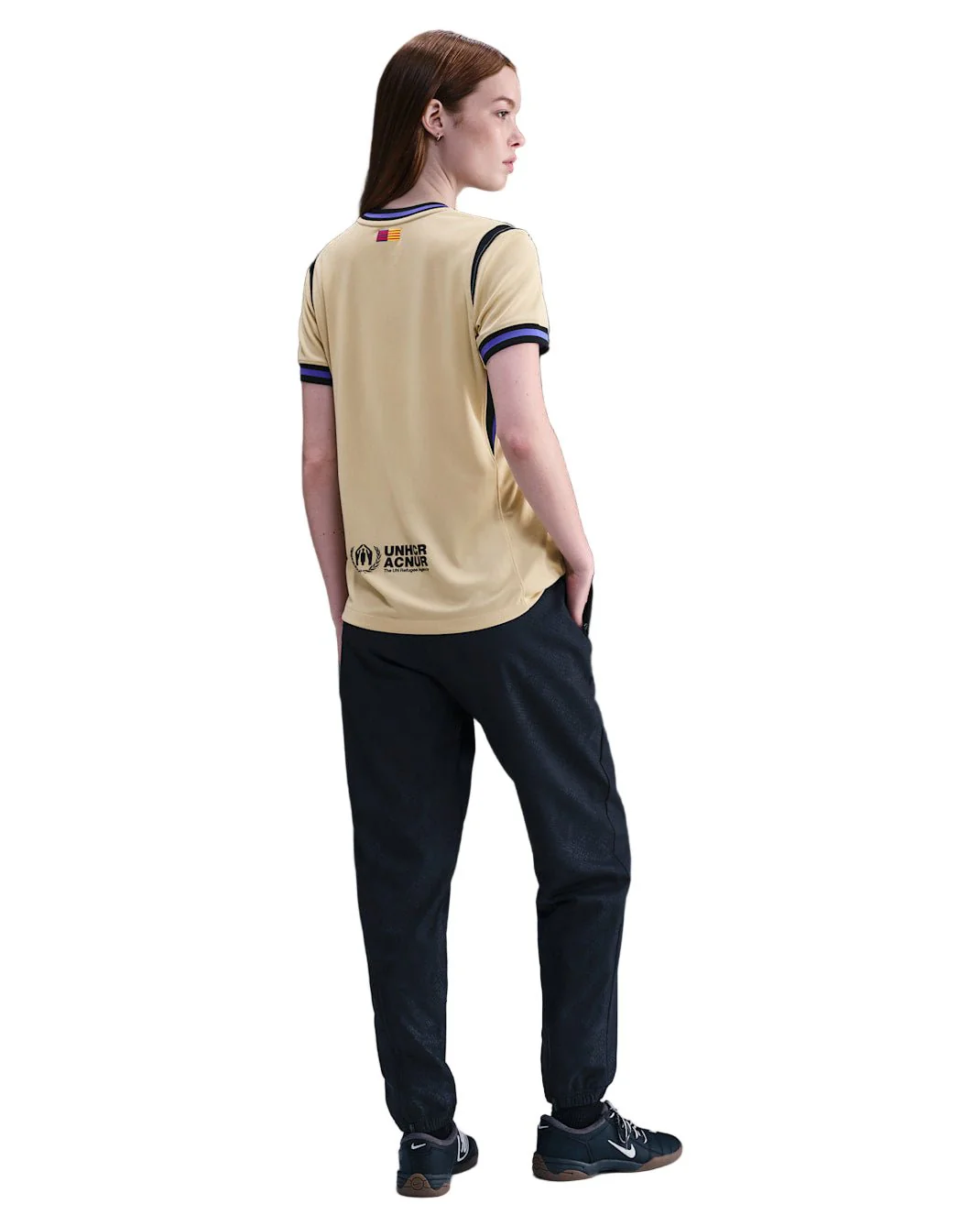 Nike Women’s Barcelona 25/26 Soccer Away Jersey (Team Gold/Persian Violet/Black) - Image 6
