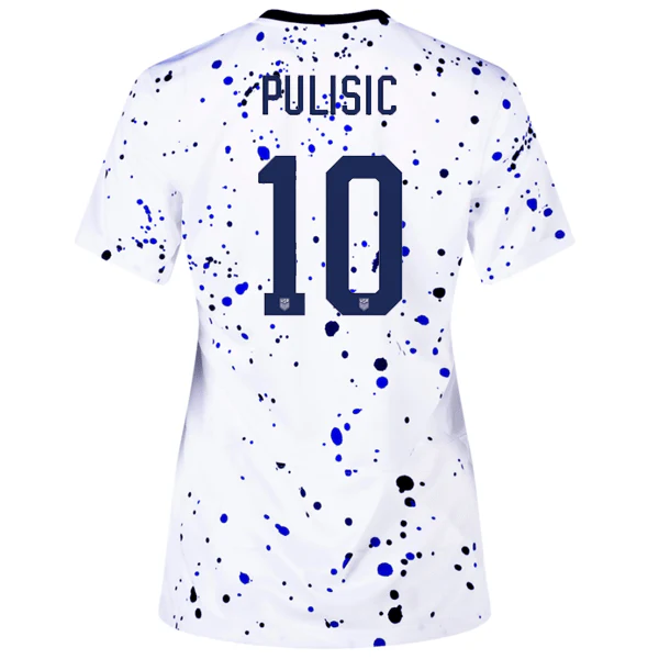 Nike Womens United States Christian Pulisic Home Jersey 23/24 (White/Loyal Blue)