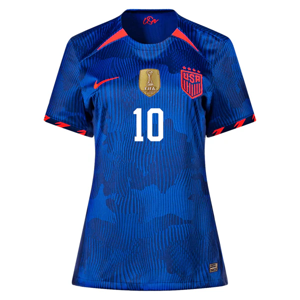 Nike Womens United States Lindsey Horan 4 Star Away Jersey 23/24 w/ 2019 World Cup Champion Patch (Hyper Royal/Loyal Blue) - Image 2