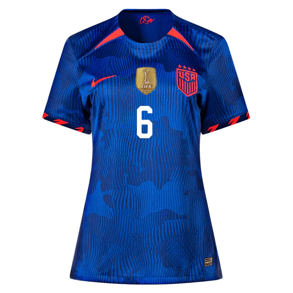 Nike Womens United States Lynn Williams 4 Star Away Jersey 23/24 w/ 2019 World Cup Champion Patch (Hyper Royal/Loyal Blue) - Image 2