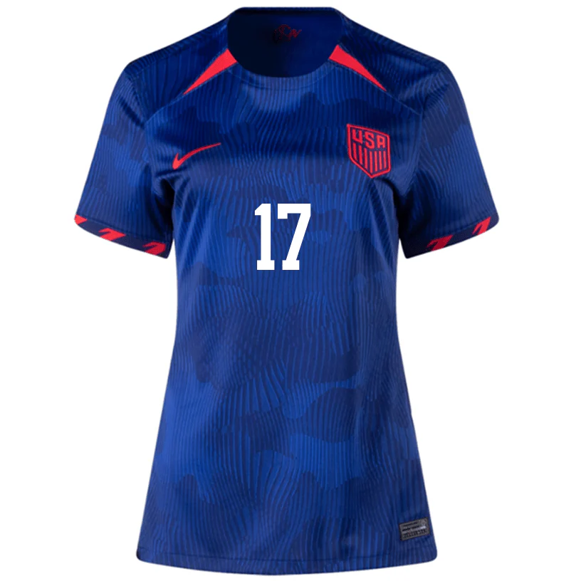 Nike Womens United States Malik Tillman Away Jersey 23/24 (Hyper Royal/Loyal Blue) - Image 2