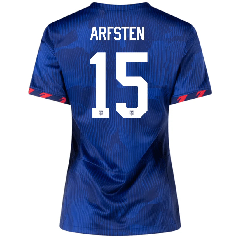 Nike Womens United States Max ArfstenAway Jersey 23/24 (Hyper Royal/Loyal Blue)