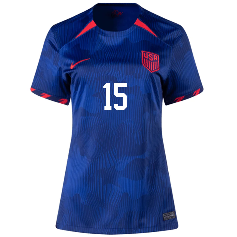 Nike Womens United States Max ArfstenAway Jersey 23/24 (Hyper Royal/Loyal Blue) - Image 2