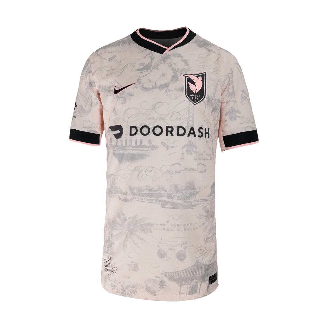 Nike Youth Angel City FC 25/26 Away Jersey (Pink/Black) - Image 3