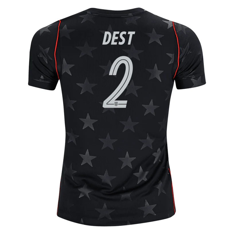 Nike Youth Dest United States Away Stadium Jersey 2026 (Dark Obsidian/Pure Platinum)
