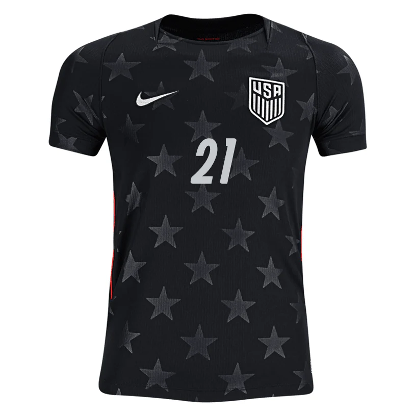 Nike Youth Tessmann United States Away Stadium Jersey 2026 (Dark Obsidian/Pure Platinum) - Image 2