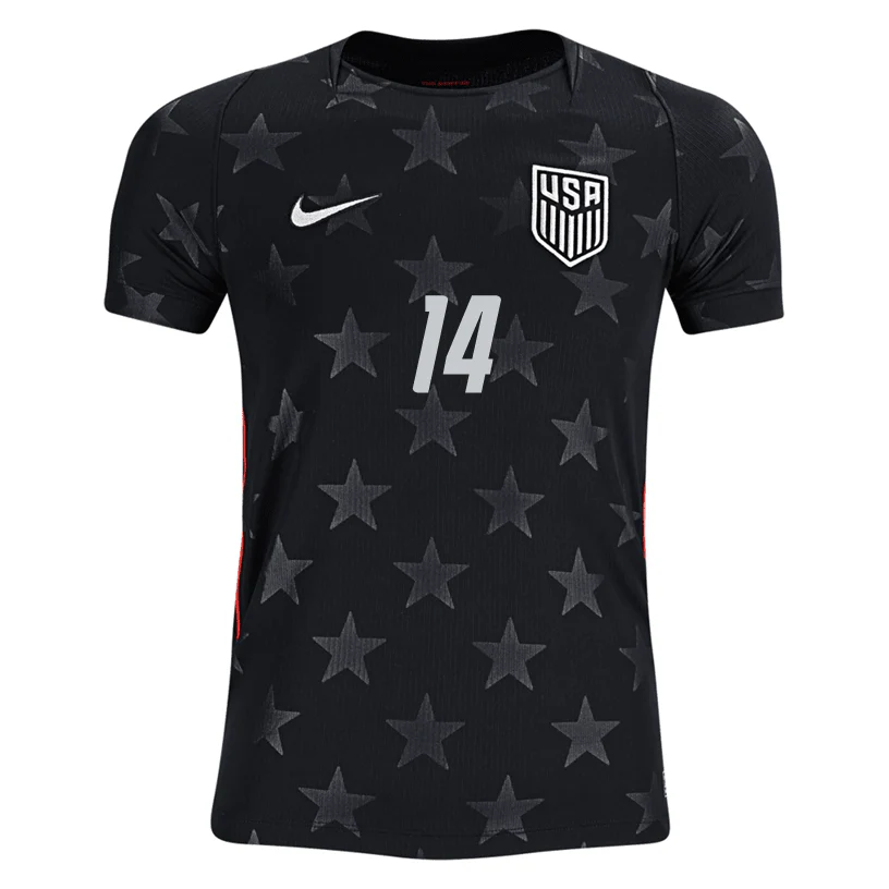 Nike Youth Weah United States Away Stadium Jersey 2026 (Dark Obsidian/Pure Platinum) - Image 2