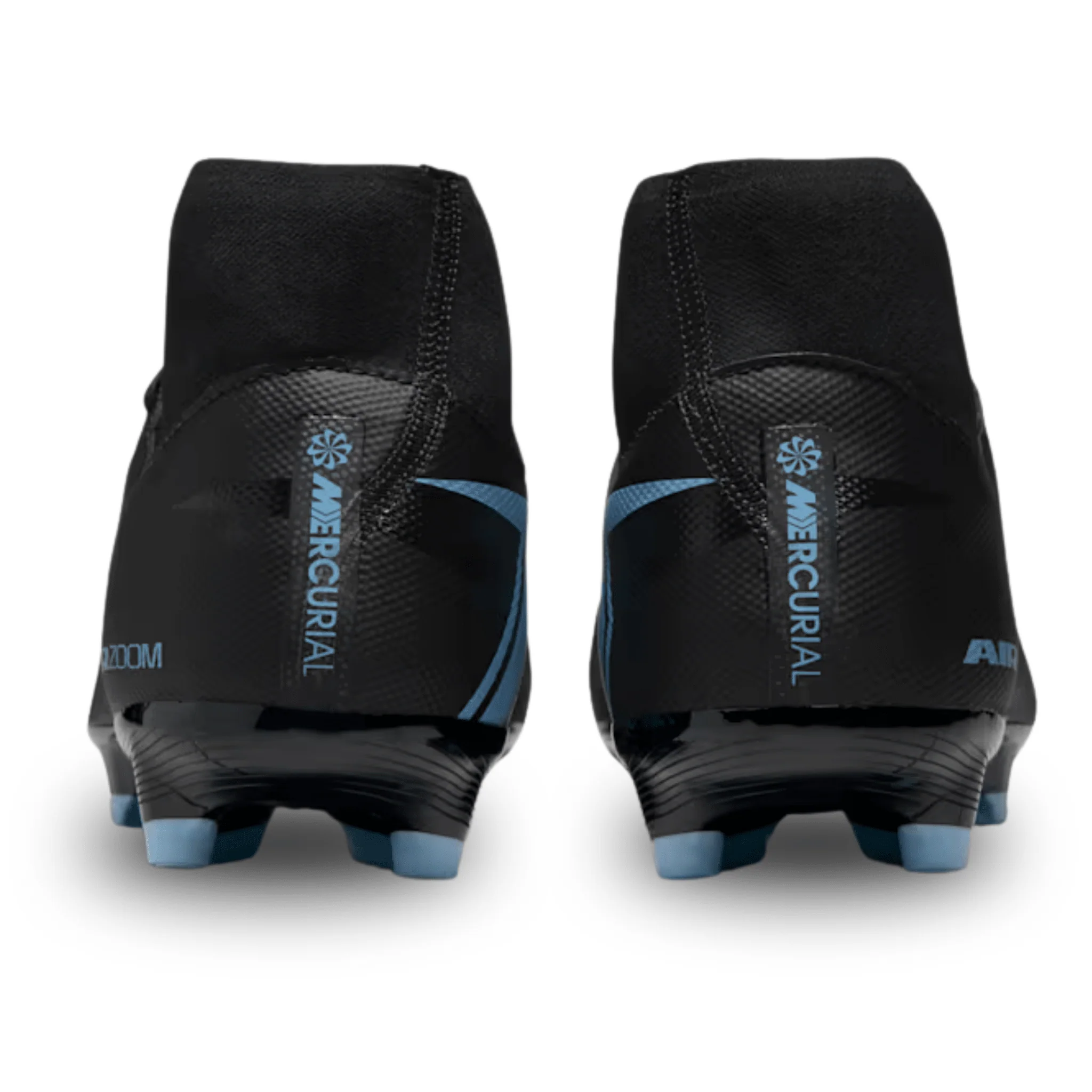 Nike Zoom Superfly 10 Academy Firm Ground/Multiground Soccer Cleats (Black/Ice Blue) - Image 4