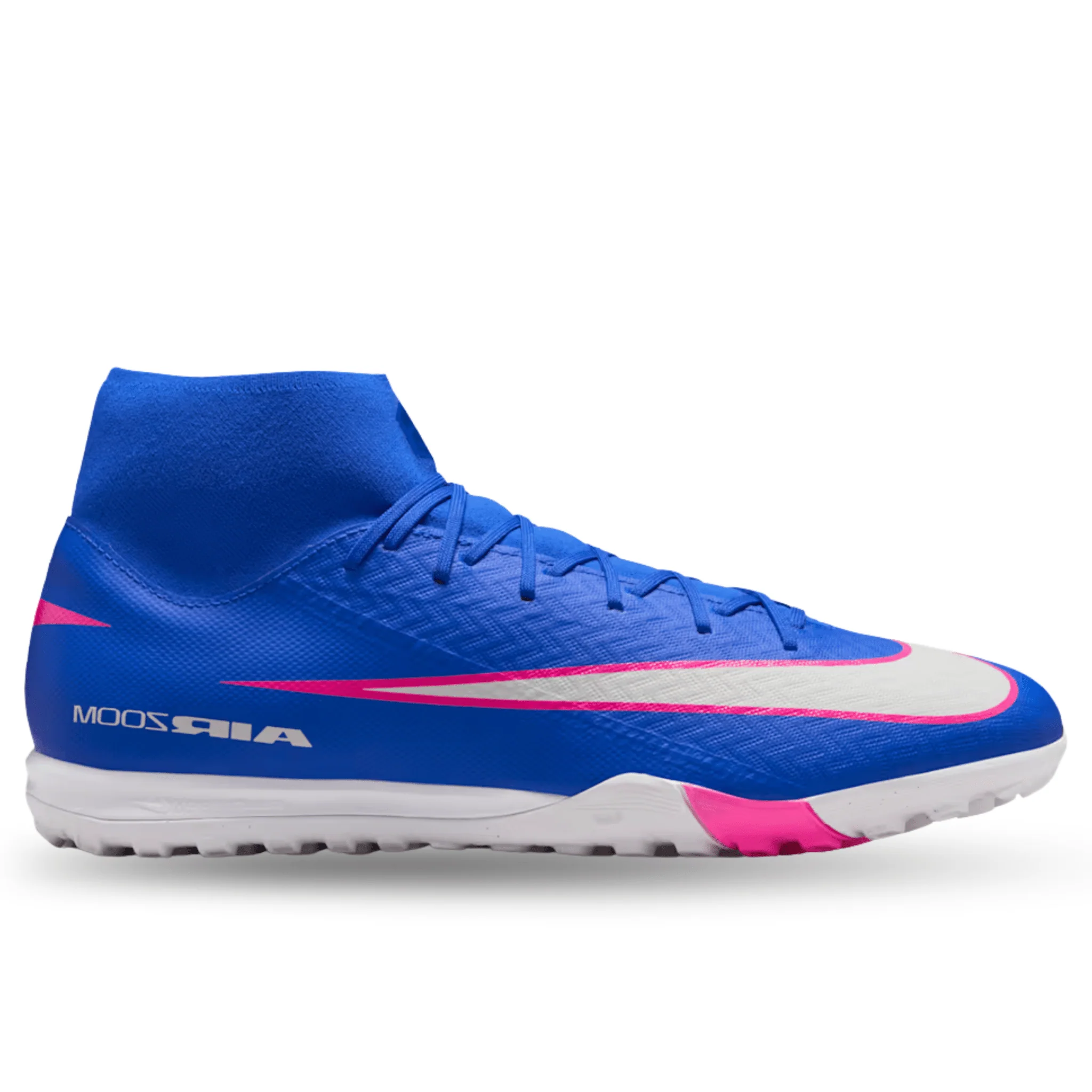 Nike Zoom Superfly 10 Academy Turf Soccer Shoes (Racer Blue/White) - Image 2