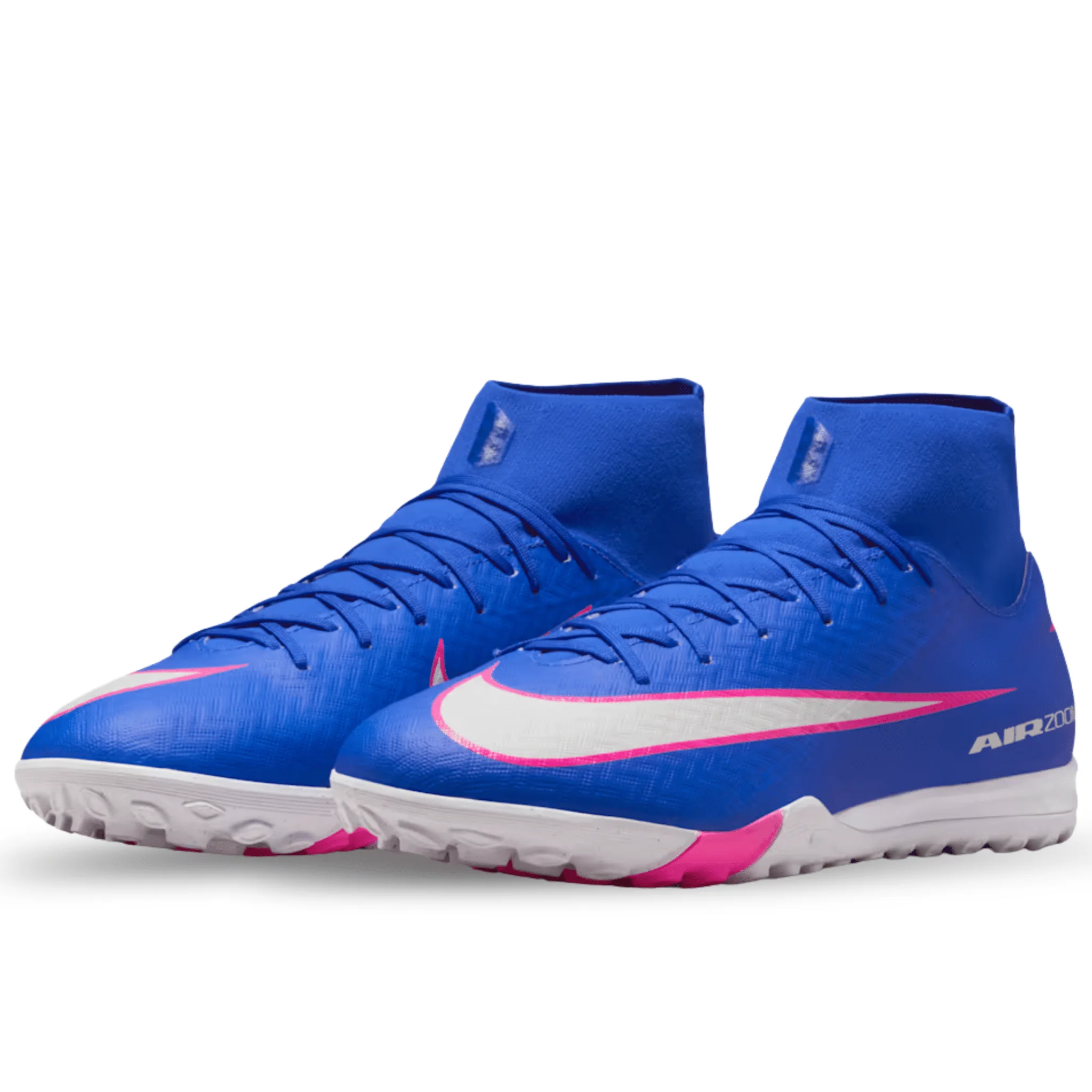 Nike Zoom Superfly 10 Academy Turf Soccer Shoes (Racer Blue/White) - Image 3