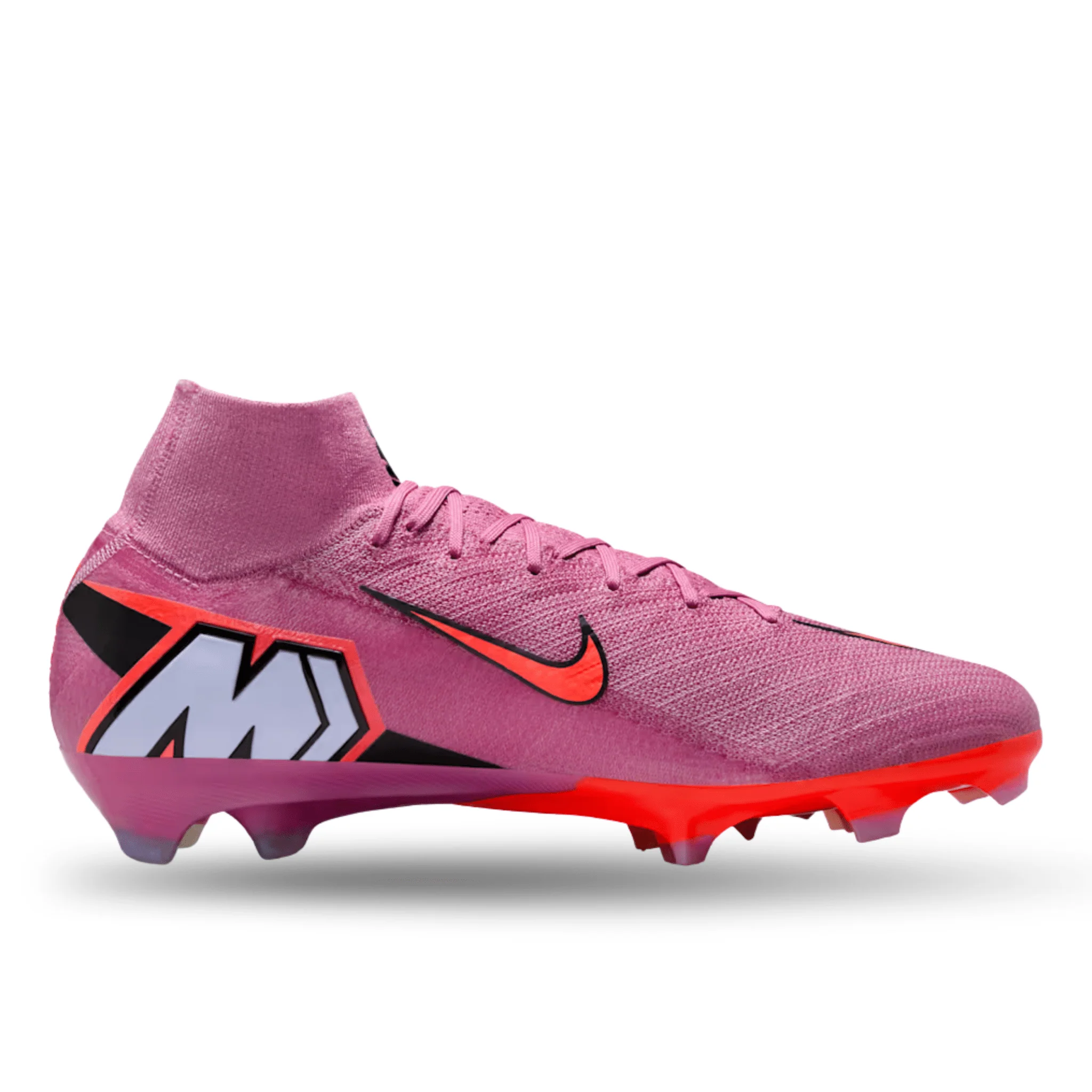 Nike Zoom Mercurial Superfly 10 Elite Firm Ground Soccer Cleats (Magic Flamingo/Black) - Image 2