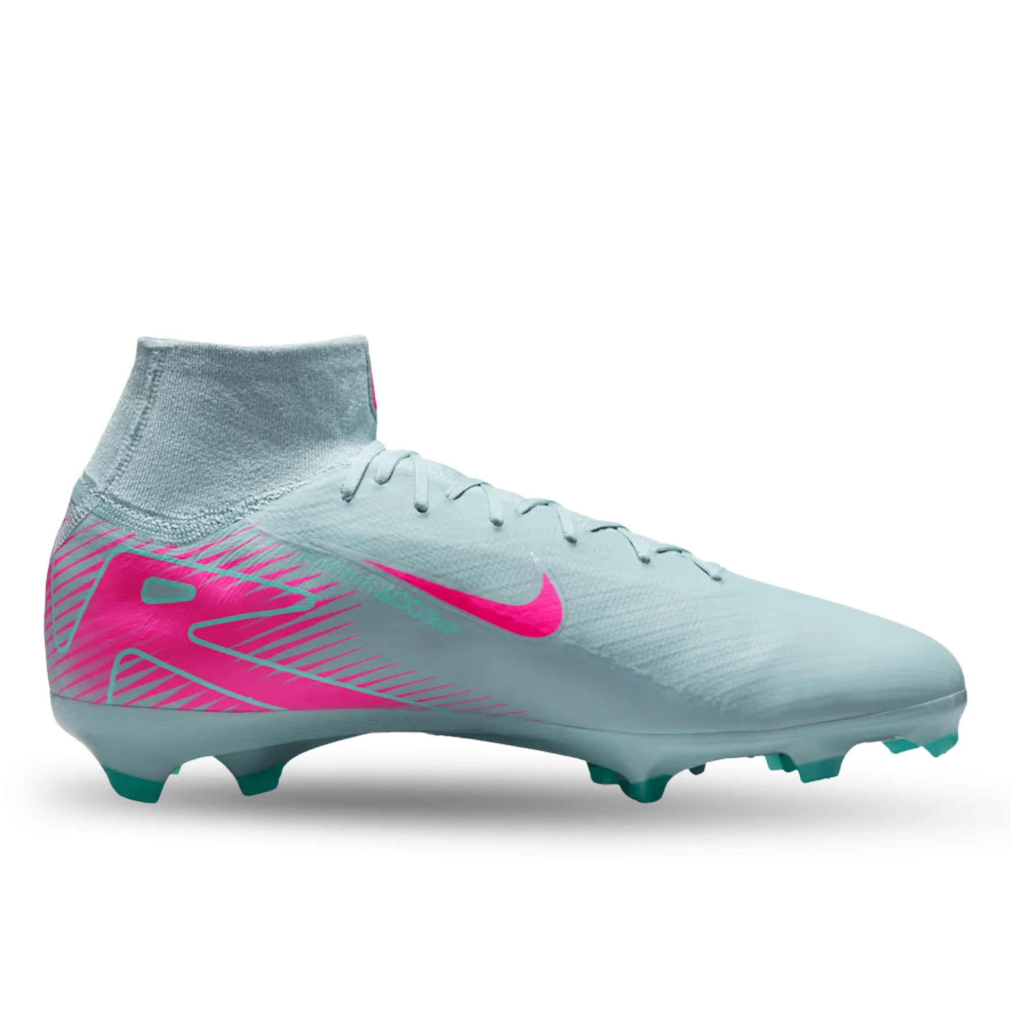 Nike Zoom Superfly 10 Pro FG Soccer Cleats (Ocean Cube/Pink Blast) - Image 2