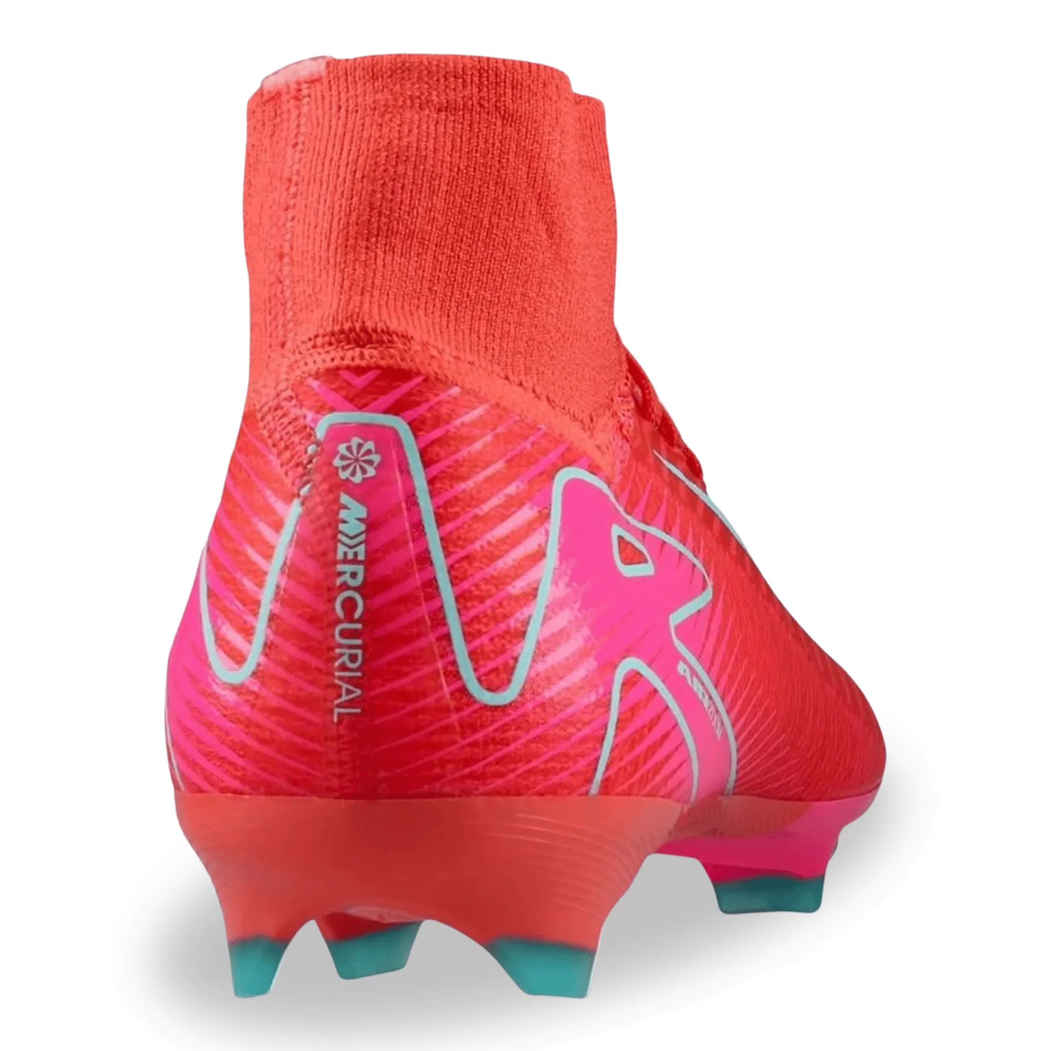 Nike Zoom Superfly 10 Pro FG Soccer Cleat (Ember Glow/Aurora Green) - Image 4