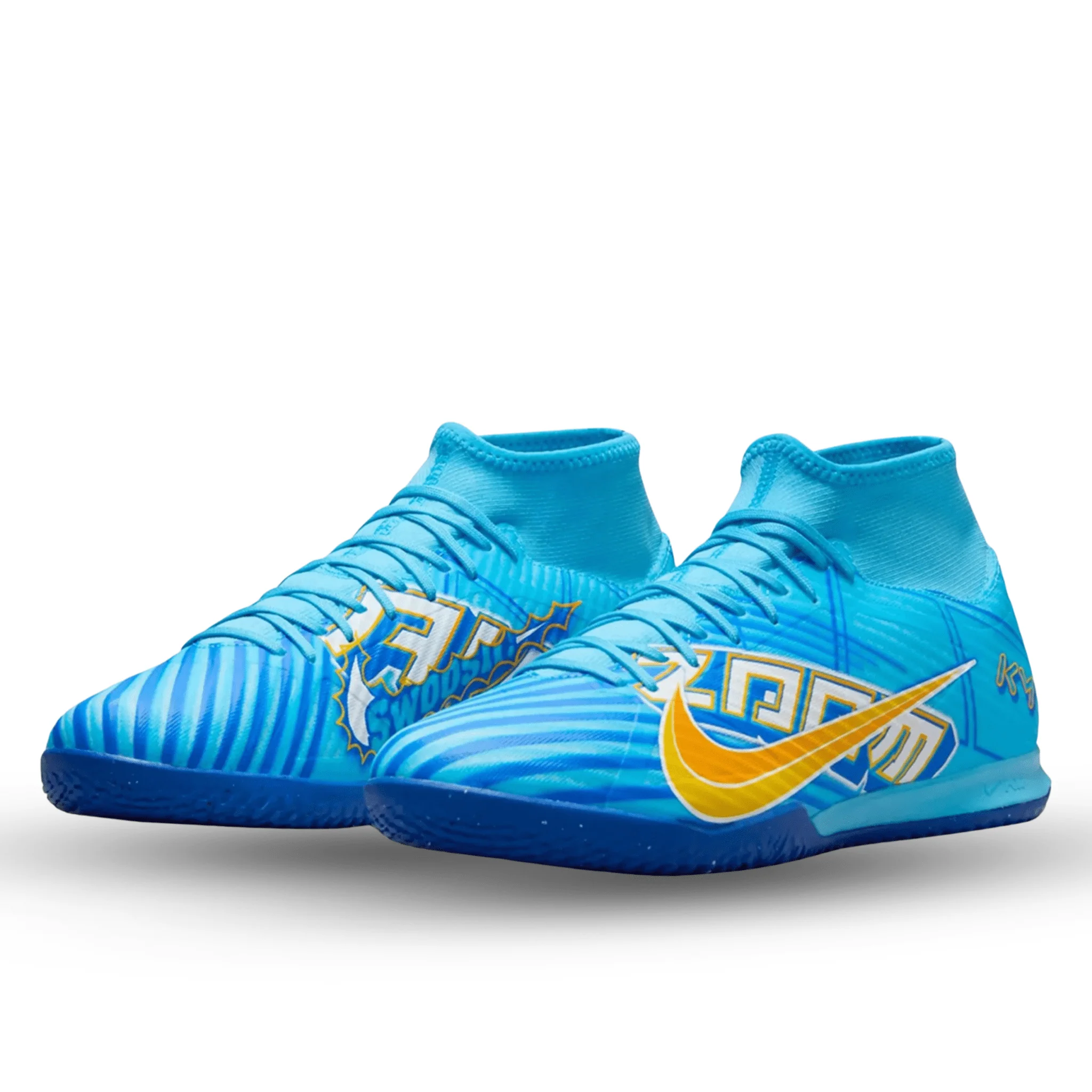 Nike Zoom Superfly 9 Academy Indoor Soccer Shoes (Baltic Blue/White) - Image 3