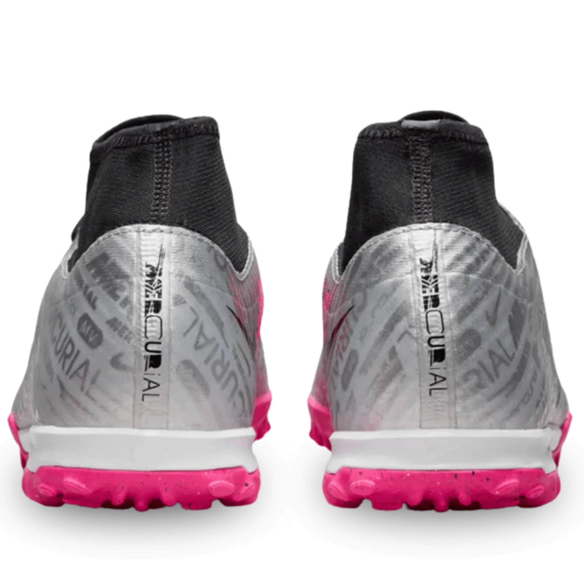 Nike Zoom Superfly 9 Academy XXV Turf Soccer Shoes (Metallic Silver/Hyper Pink) - Image 4