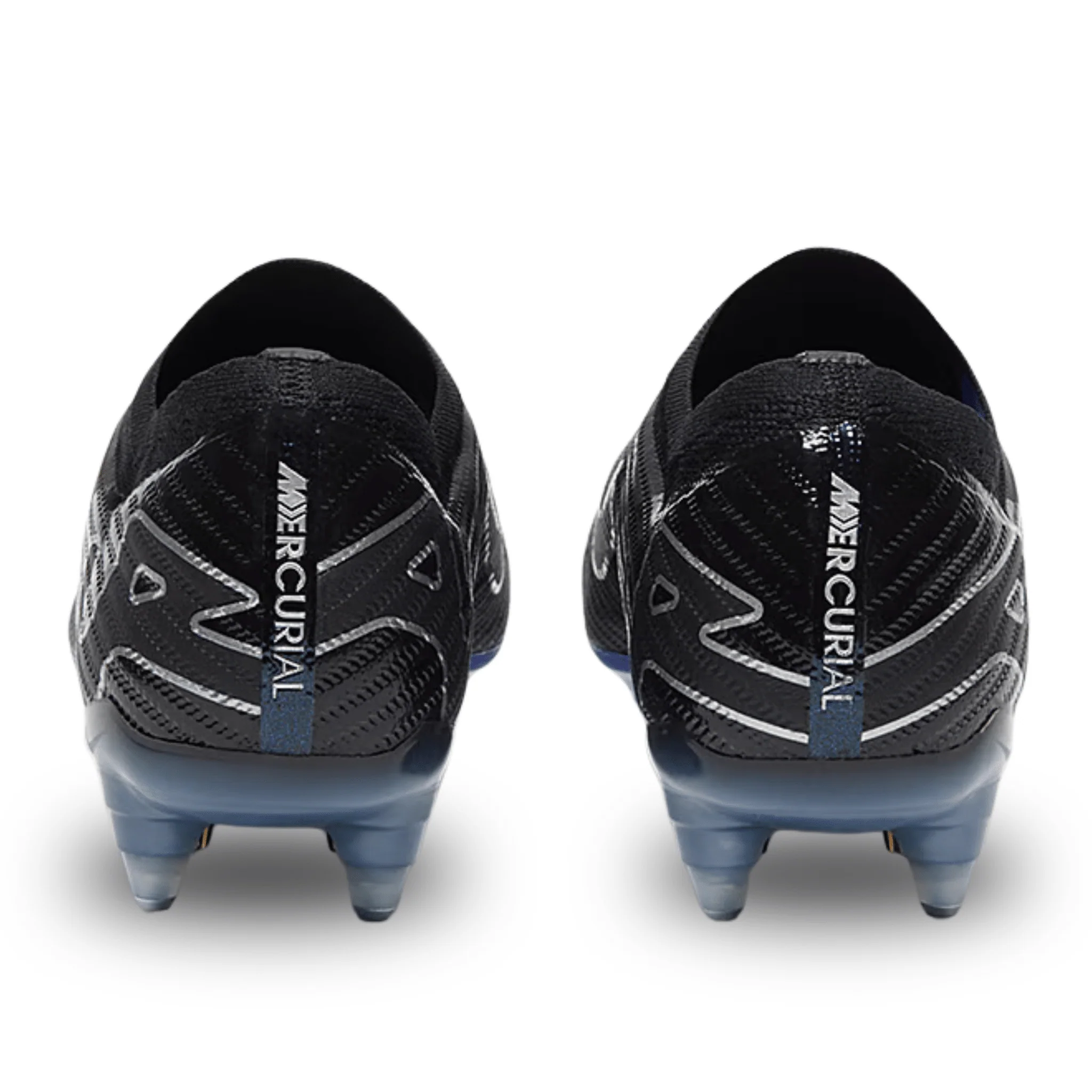 Nike Zoom Vapor 15 Elite SG-Pro Soccer Cleats (Black/Chrome-Hyper Royal) - Image 4