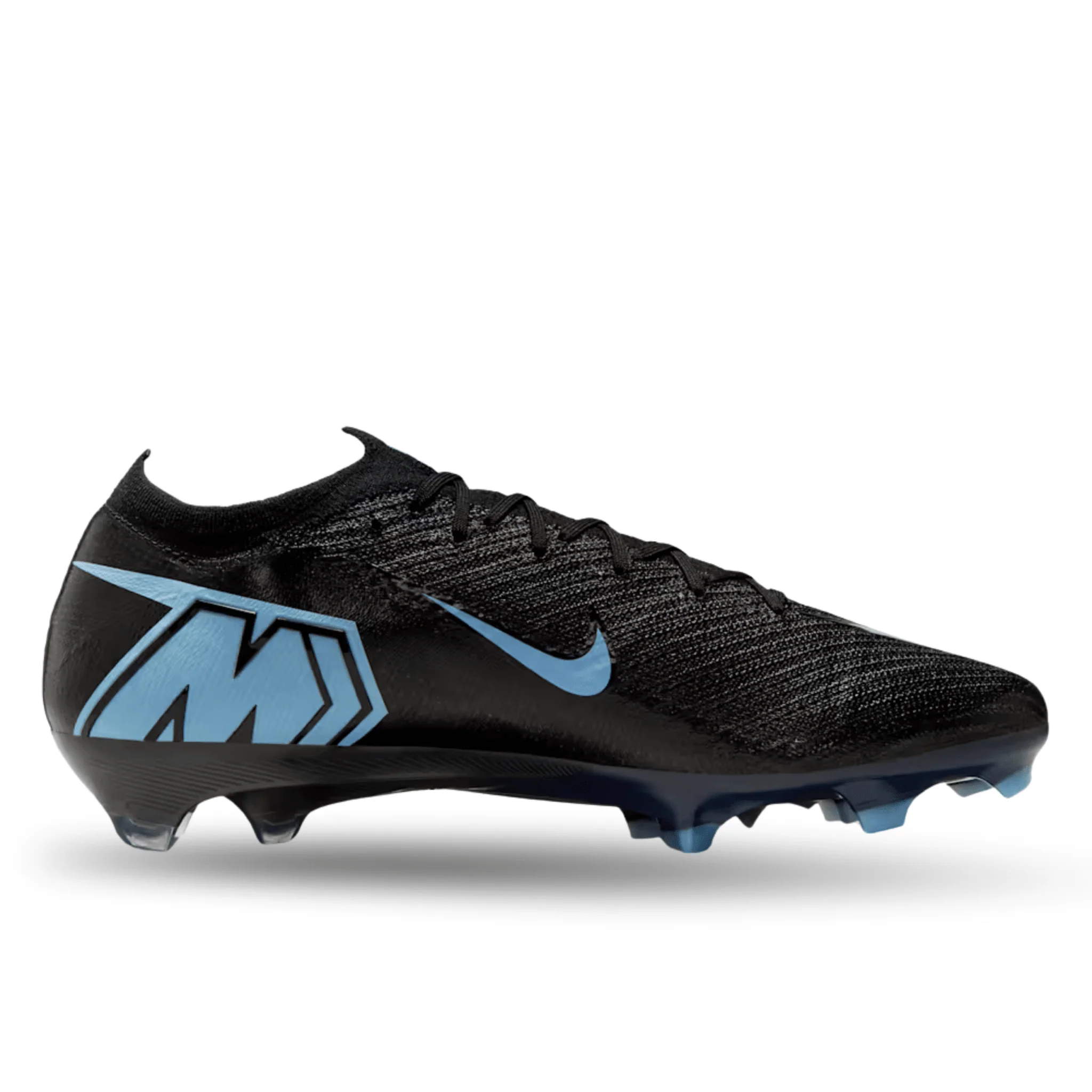 Nike Zoom Mercurial Vapor 16 Elite Firm Ground Soccer Cleats (Black/Ice Blue) - Image 2