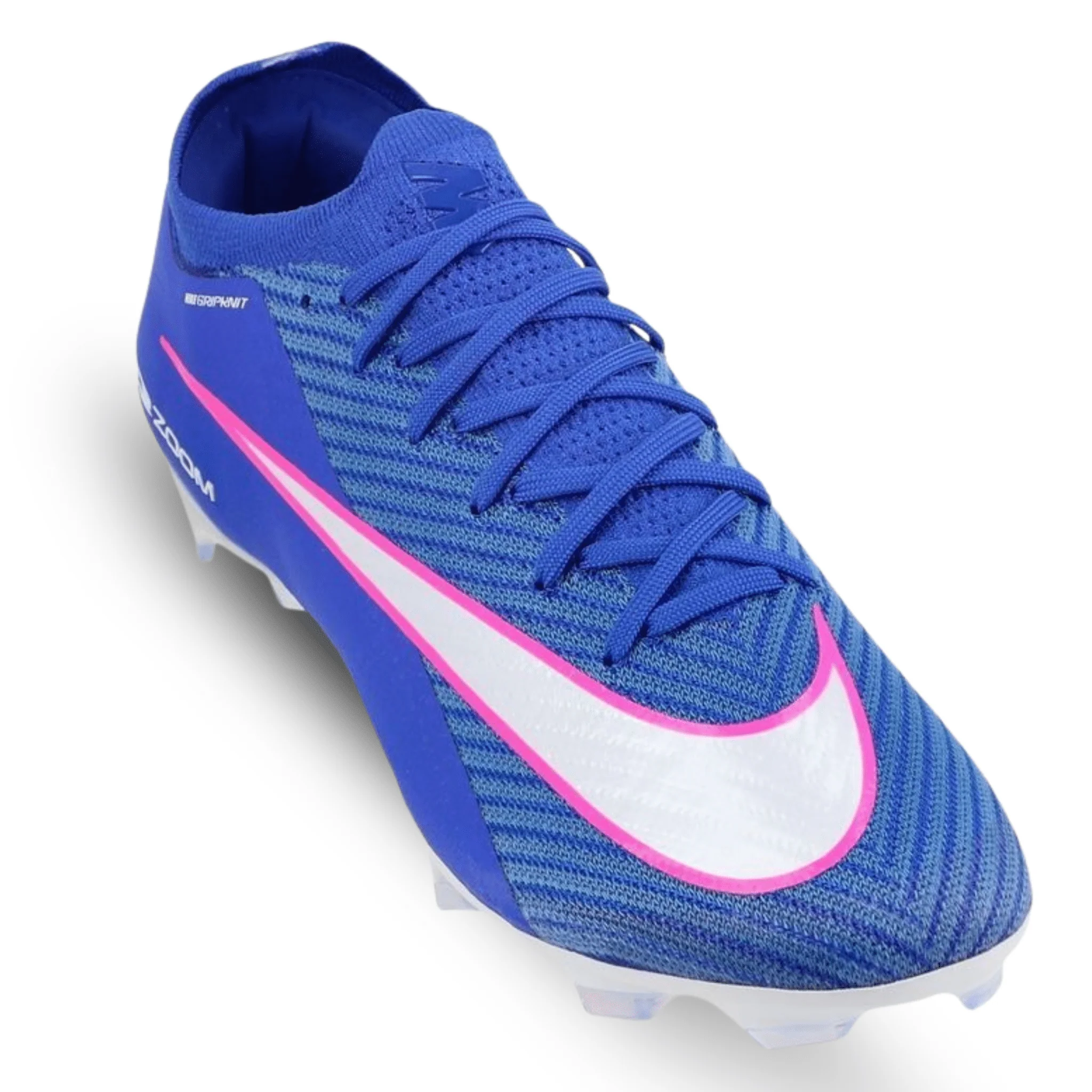 Nike Zoom Vapor 16 Elite FG Soccer Cleats (Racer Blue/White) - Image 3