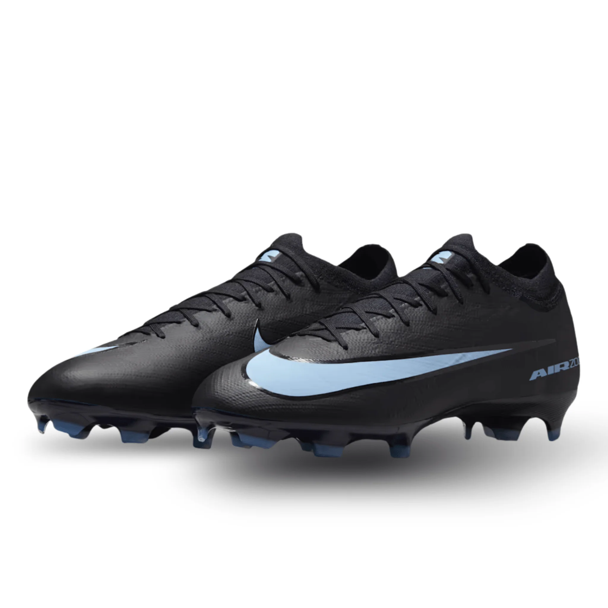 Nike Zoom Vapor 16 Pro Firm Ground Soccer Cleats (Black/Ice Blue) - Image 3