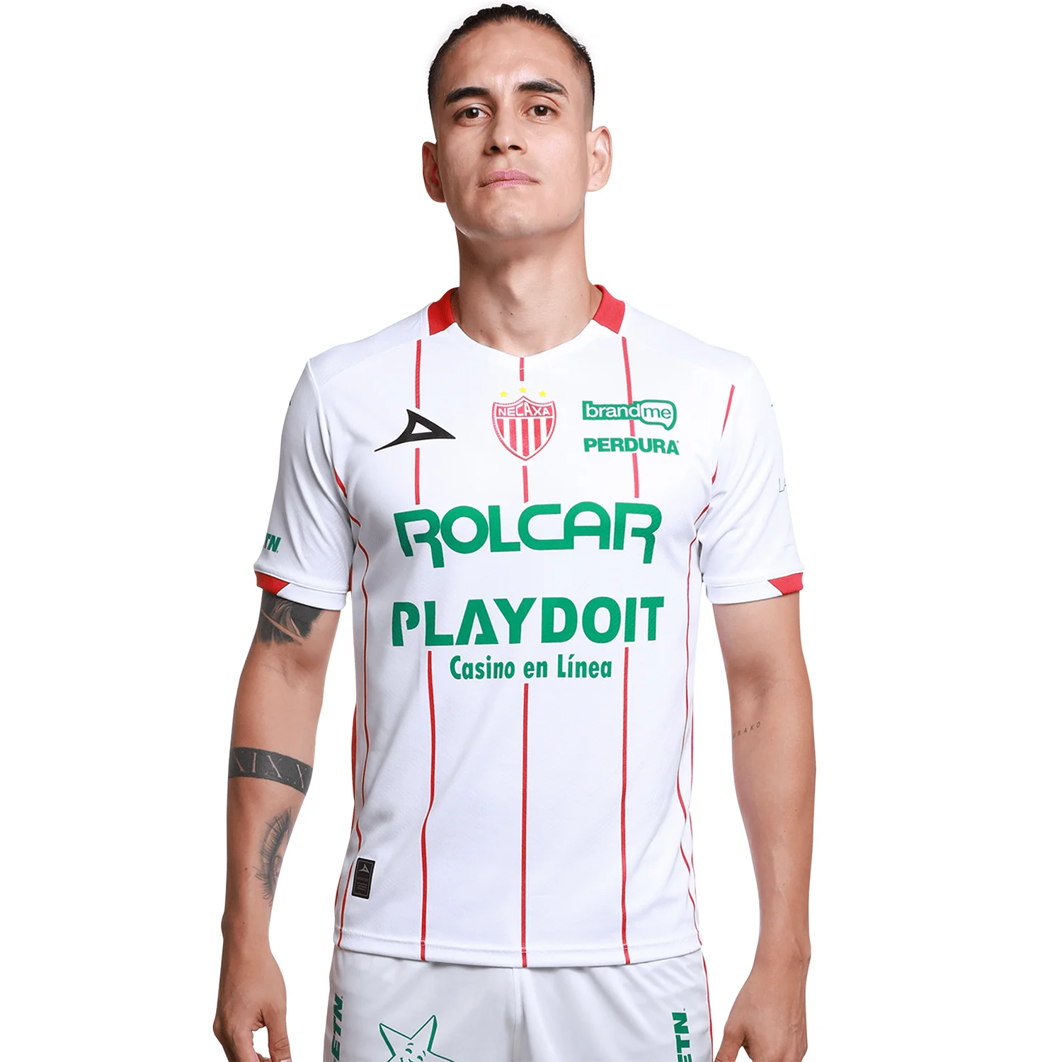 Pirma Men's Necaxa Home Jersey 25/26 (White/Red)