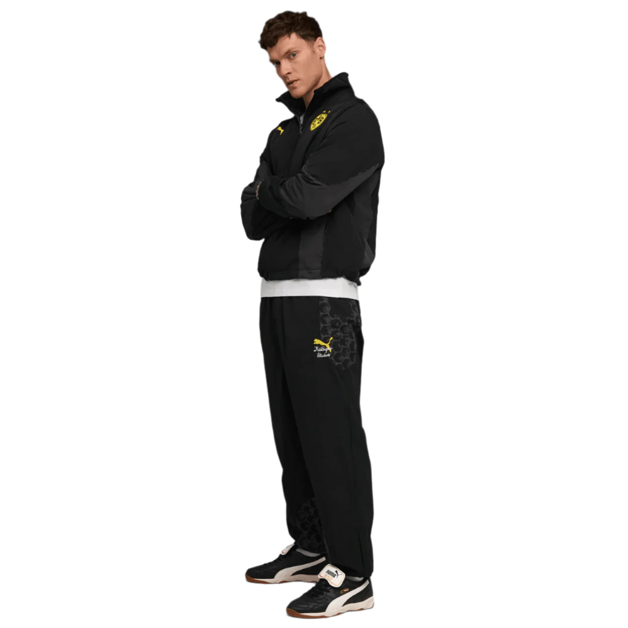 Puma BVB 25/26 KidSuper Reversible Jacket (Puma Black/Faster Yellow) - Image 5