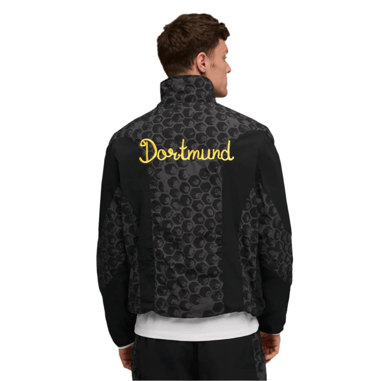 Puma BVB 25/26 KidSuper Reversible Jacket (Puma Black/Faster Yellow) - Image 6